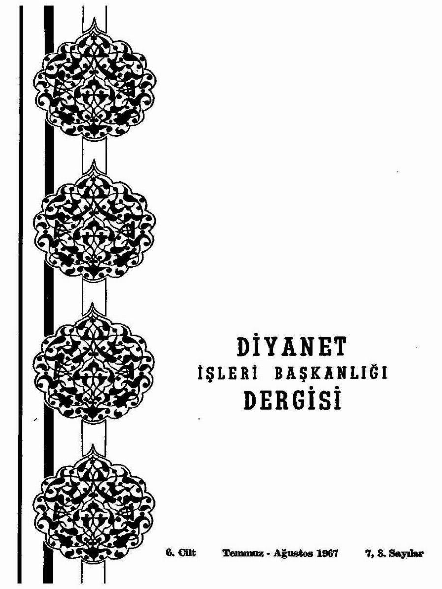 6. Cilt 7-8. Sayı Kapağı