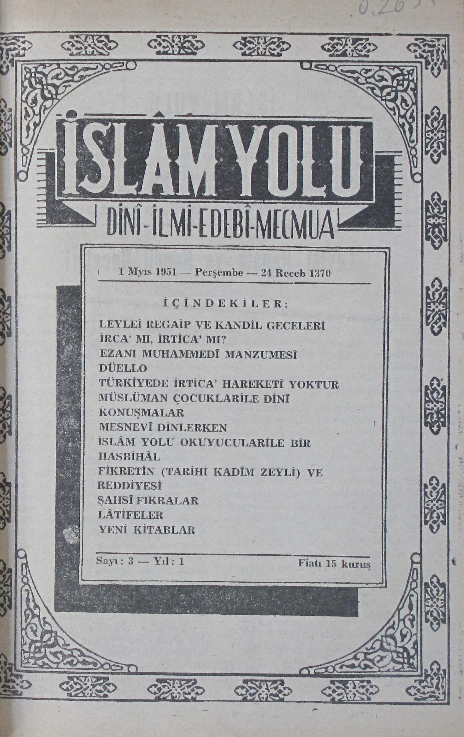 2. Cilt 3. Sayı Kapağı