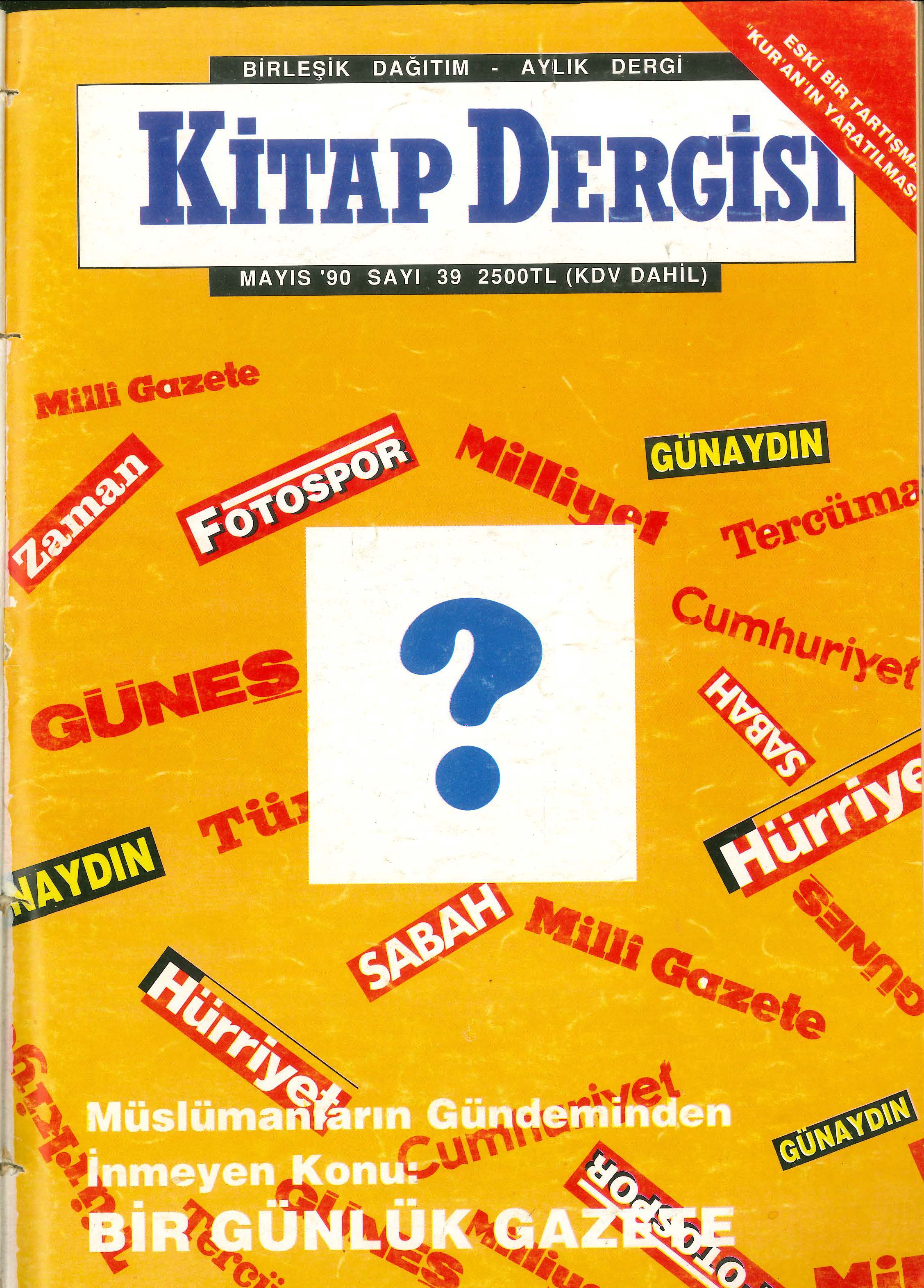 2. Cilt 39. Sayı Kapağı