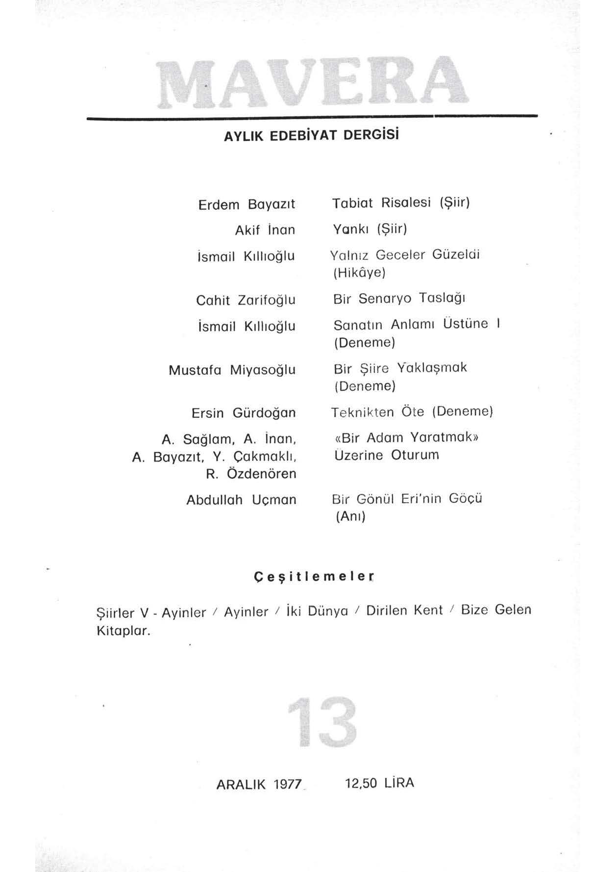 2. Cilt 13. Sayı Kapağı