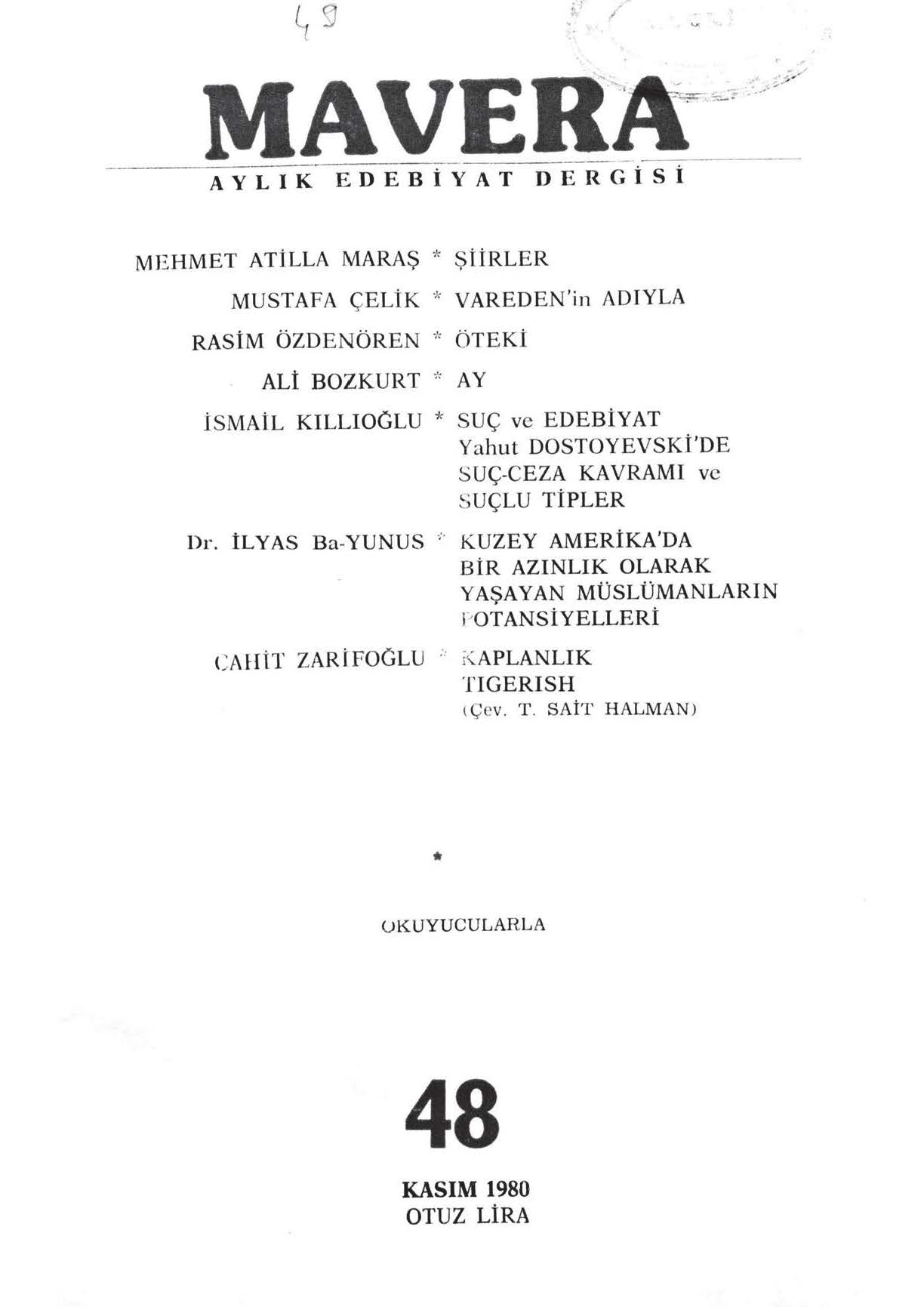 4. Cilt 48. Sayı Kapağı