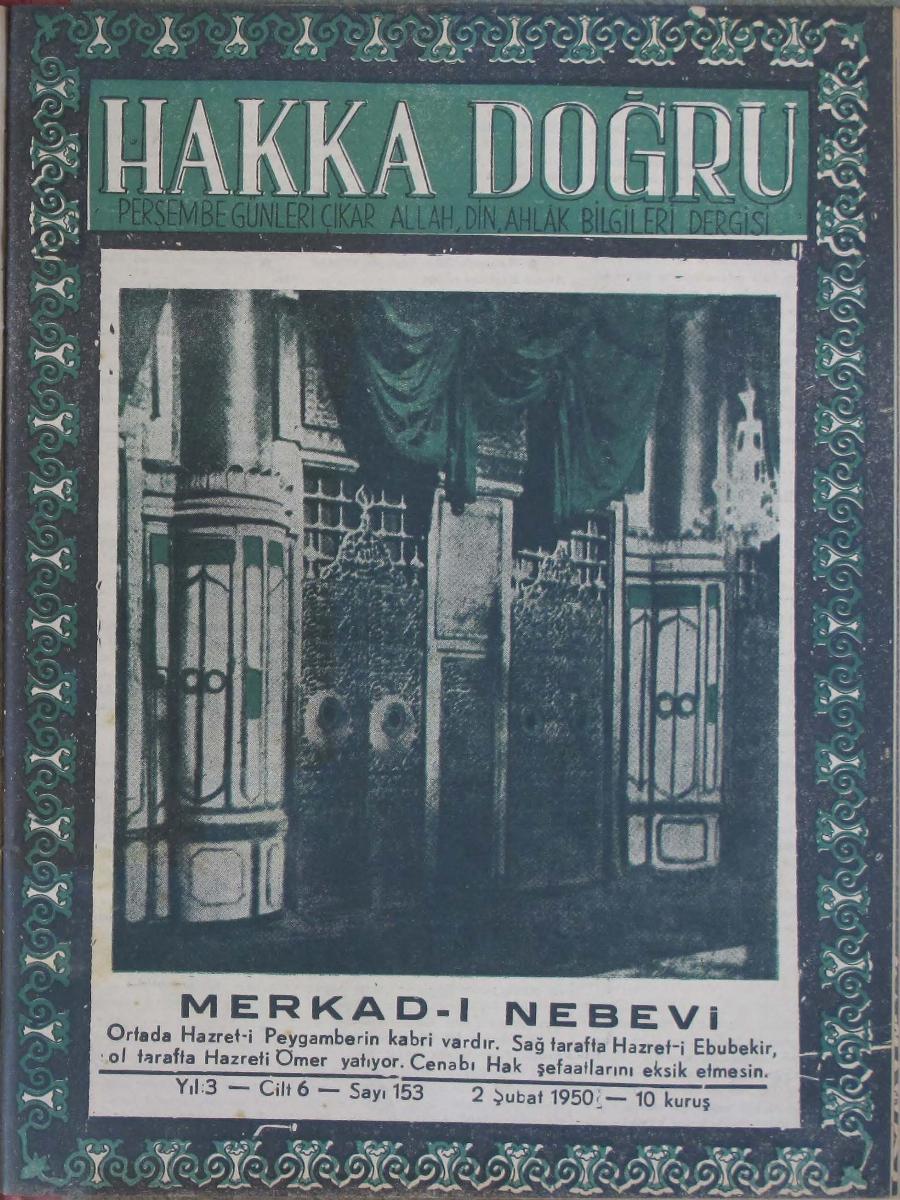 6. Cilt 153. Sayı Kapağı