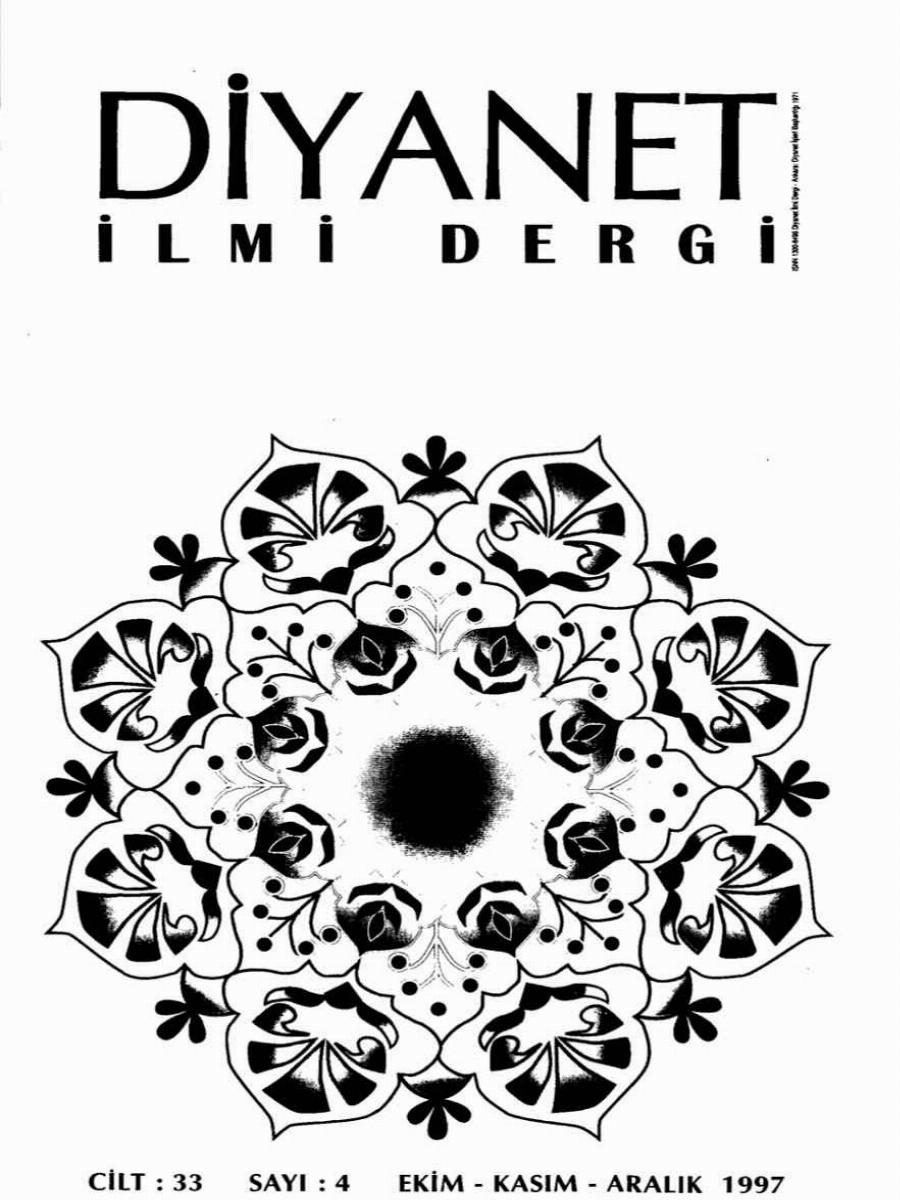 33. Cilt 4. Sayı Kapağı