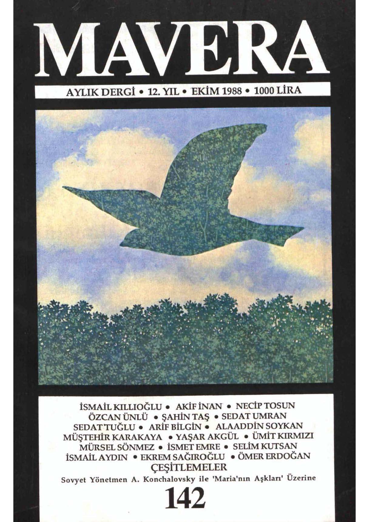 12. Cilt 142. Sayı Kapağı