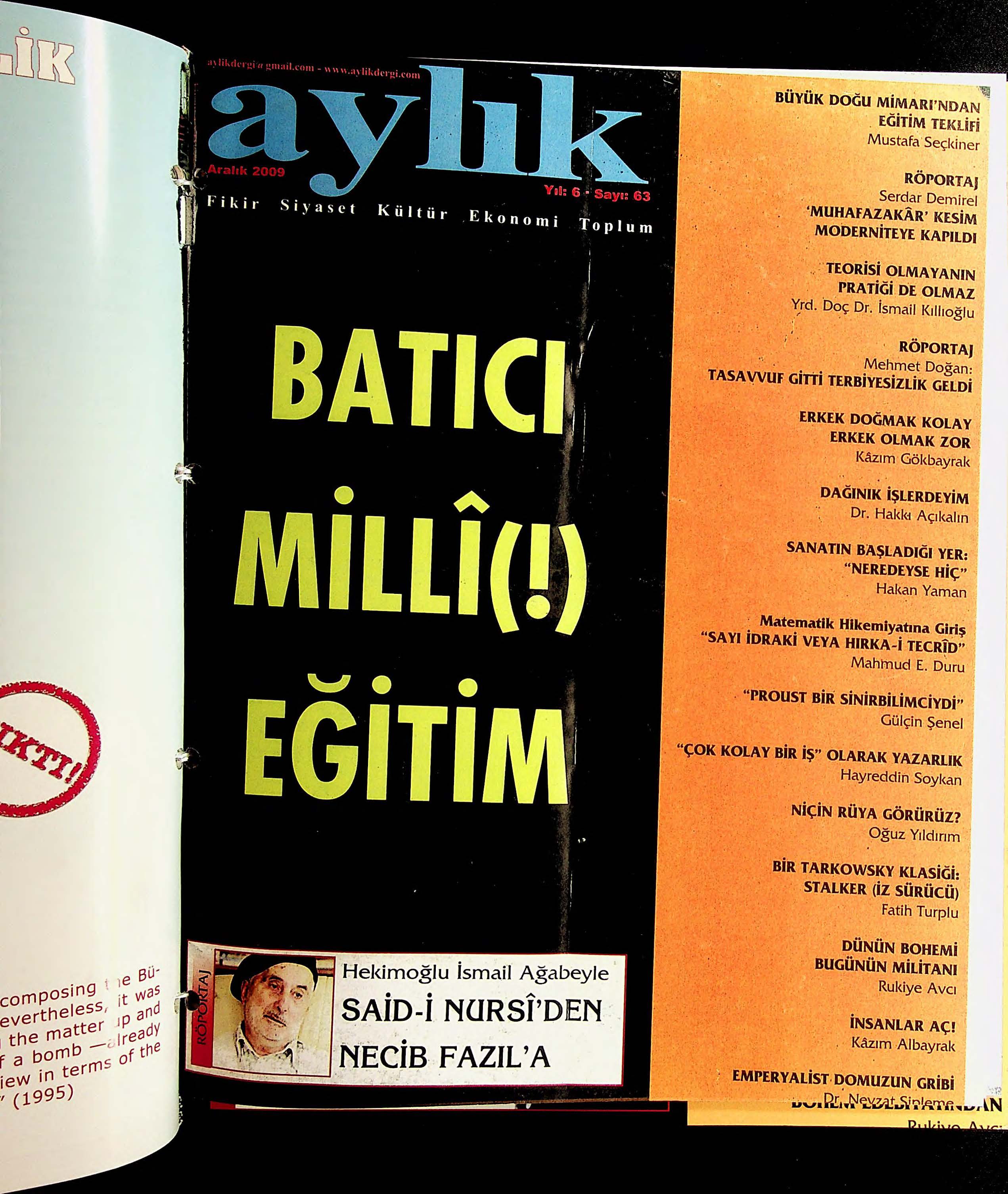 63. Sayı Kapağı
