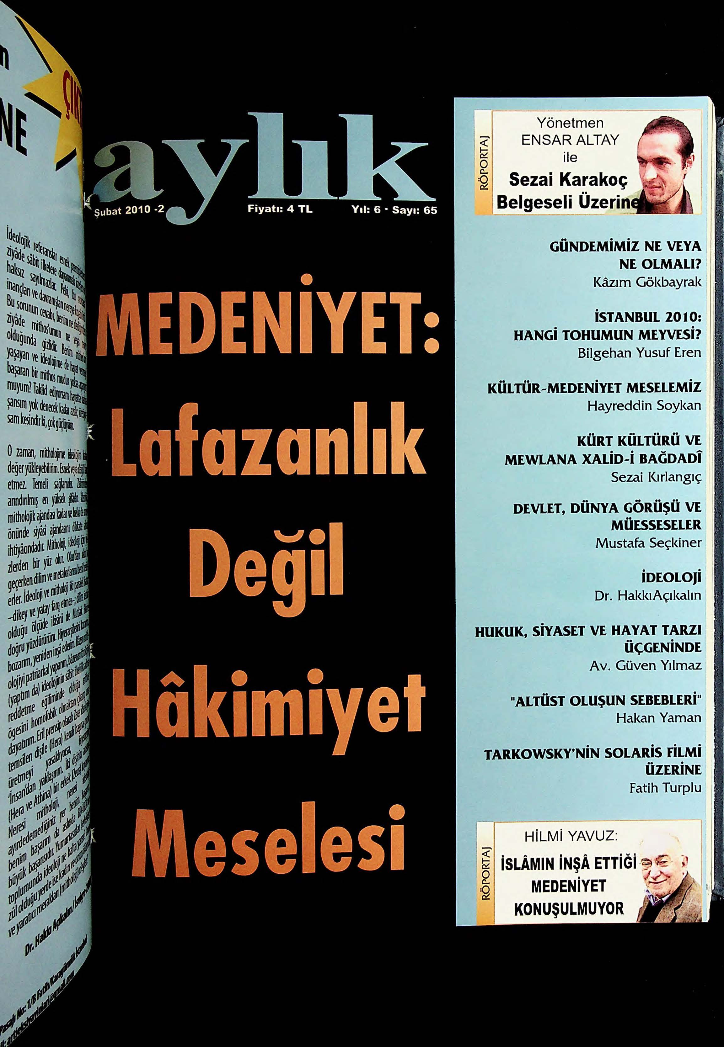 65. Sayı Kapağı