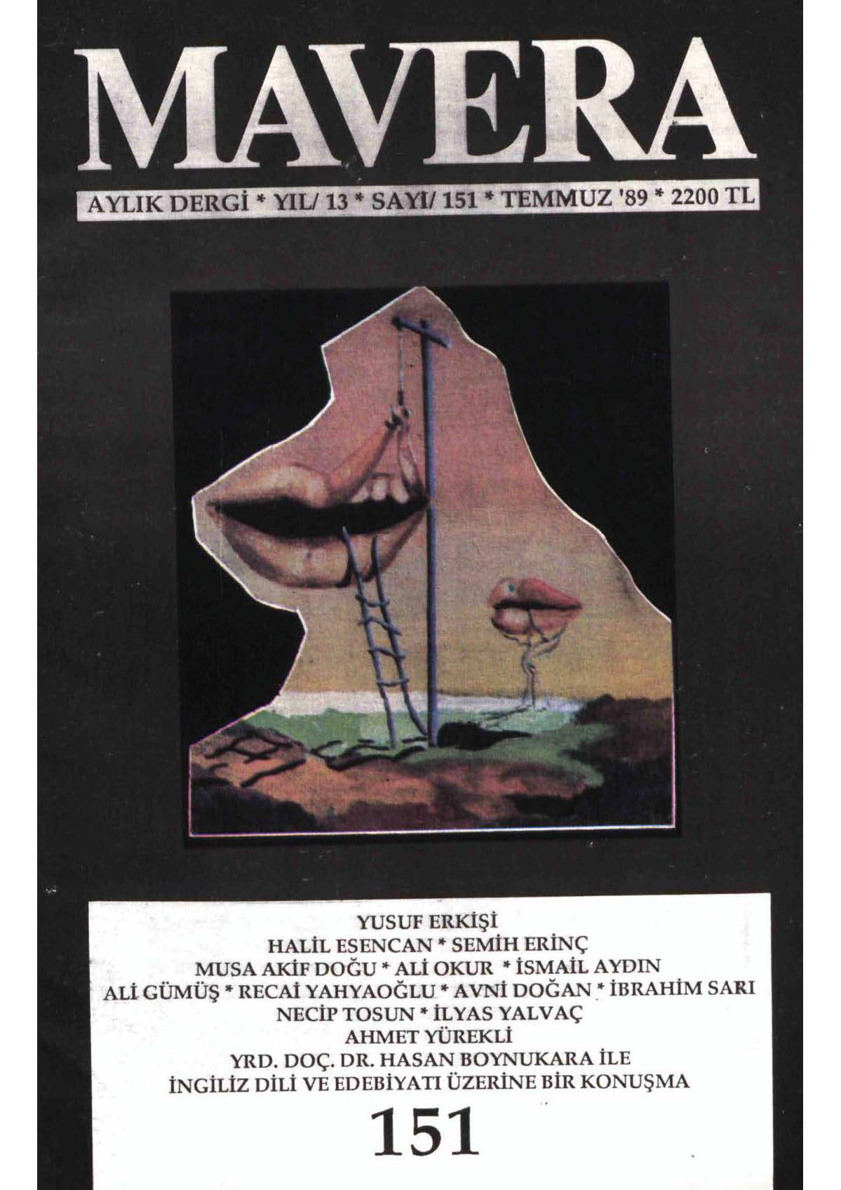 13. Cilt 151. Sayı Kapağı