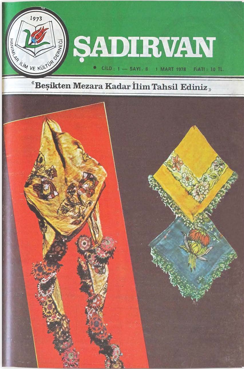 1. Cilt 8. Sayı Kapağı