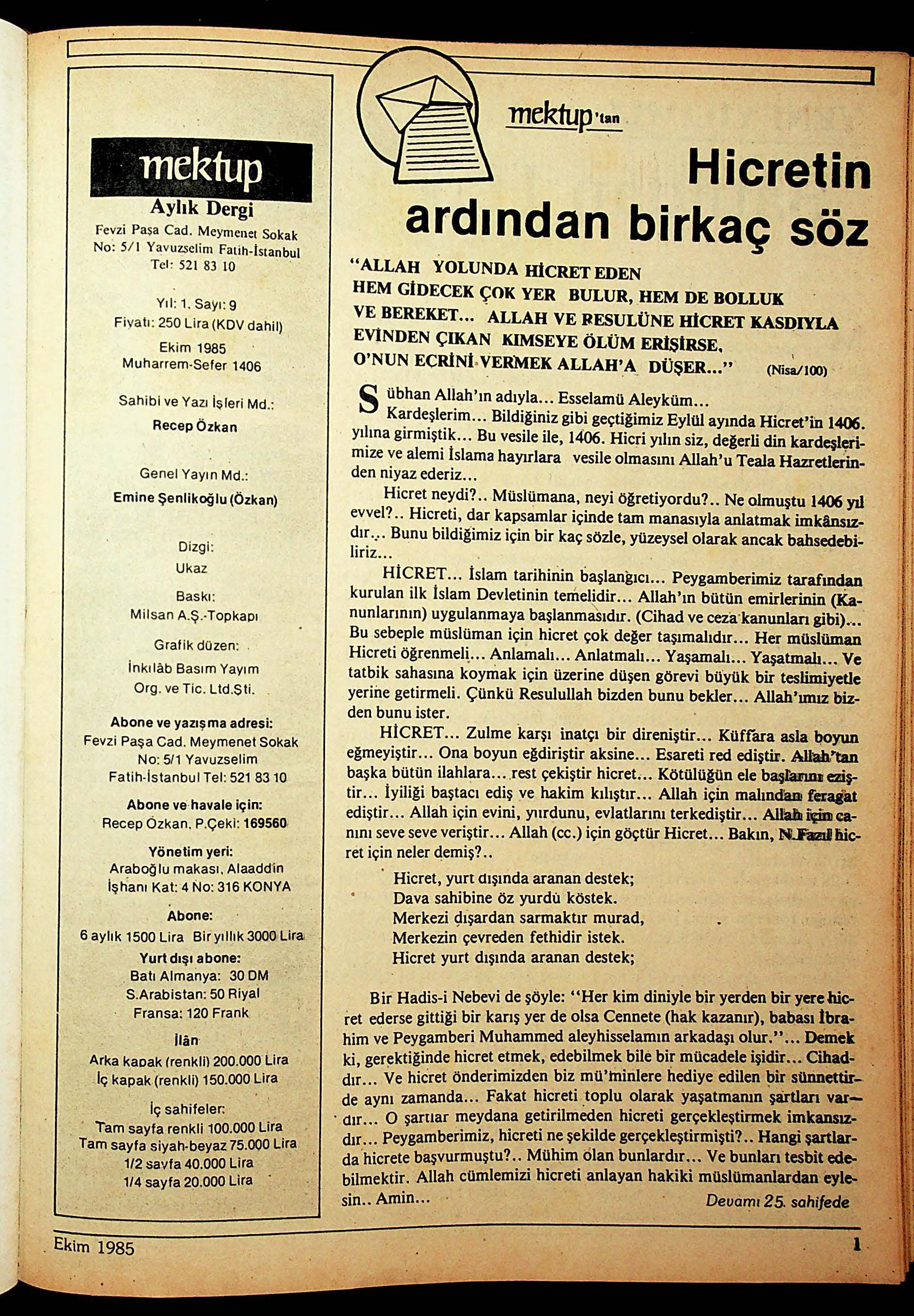 9. Sayı Kapağı