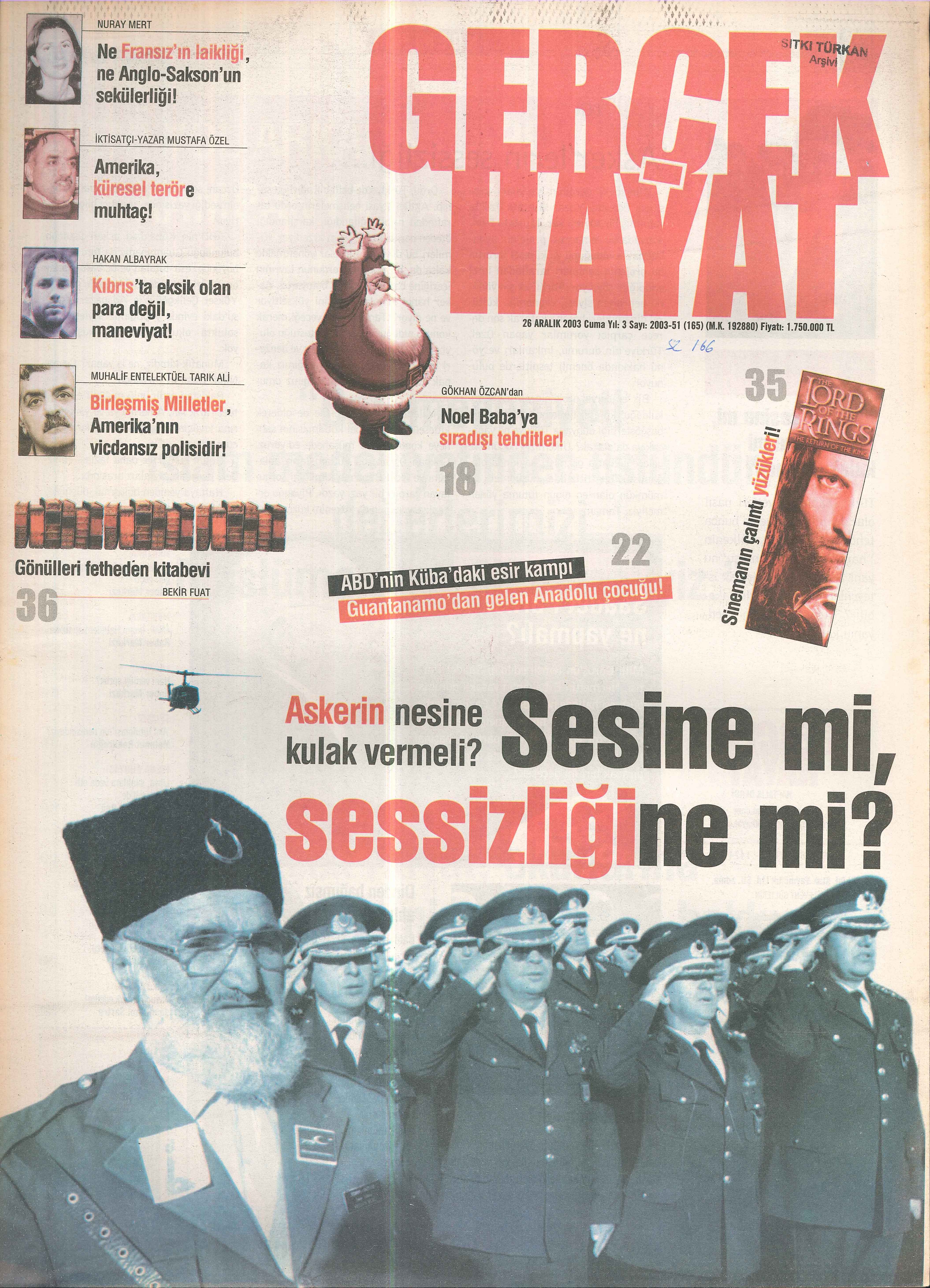 166. Sayı Kapağı