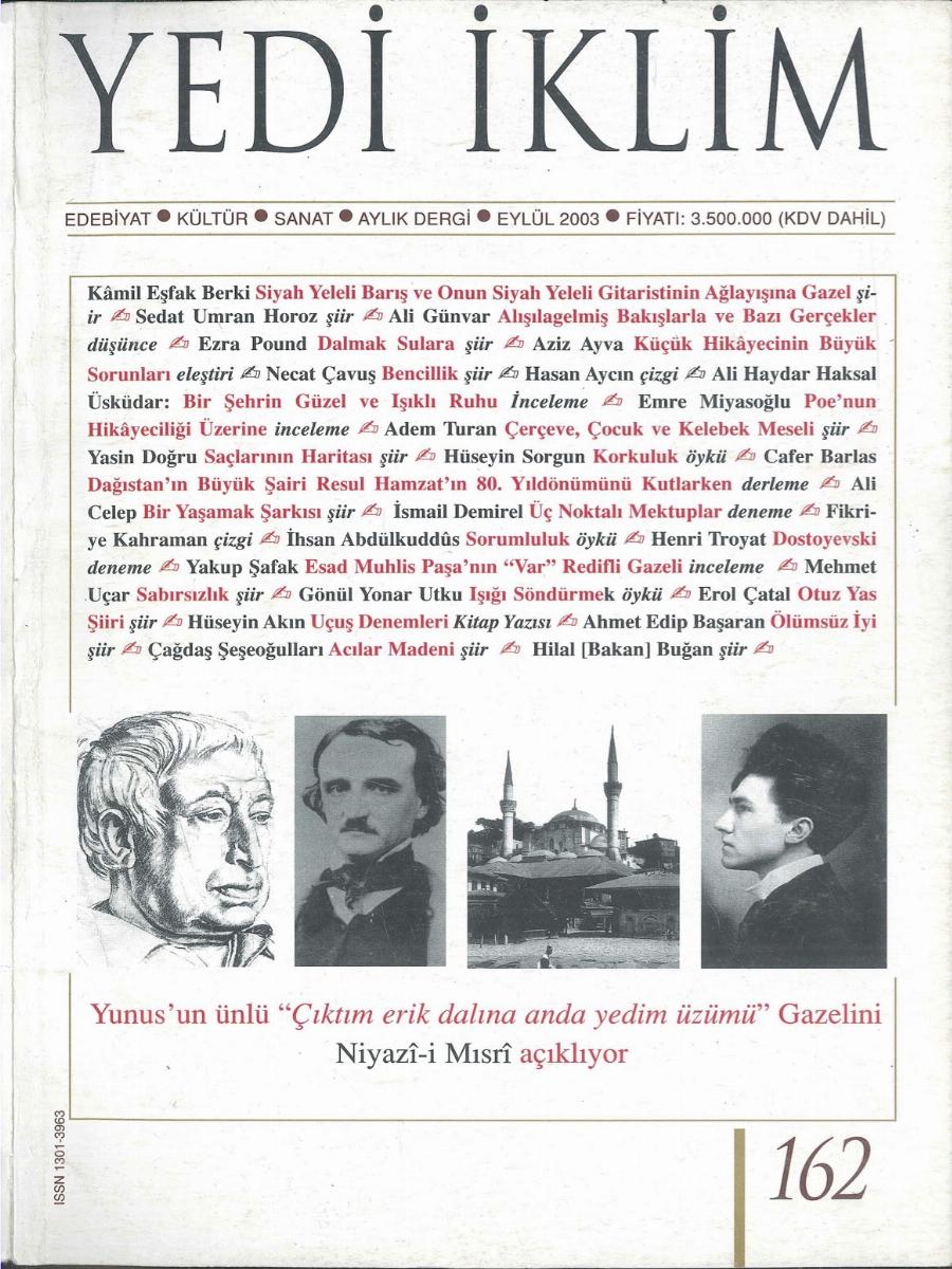 16. Cilt 162. Sayı Kapağı