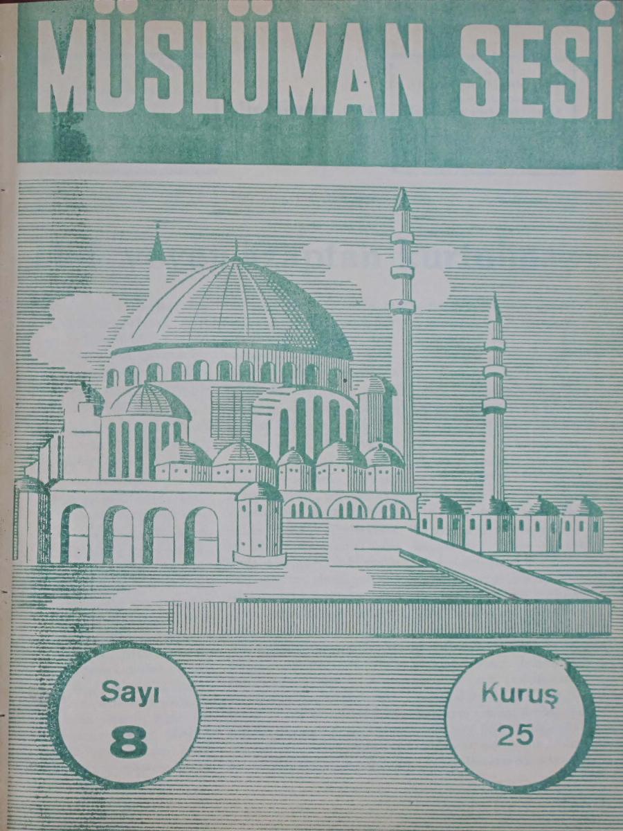 1. Cilt 8. Sayı Kapağı