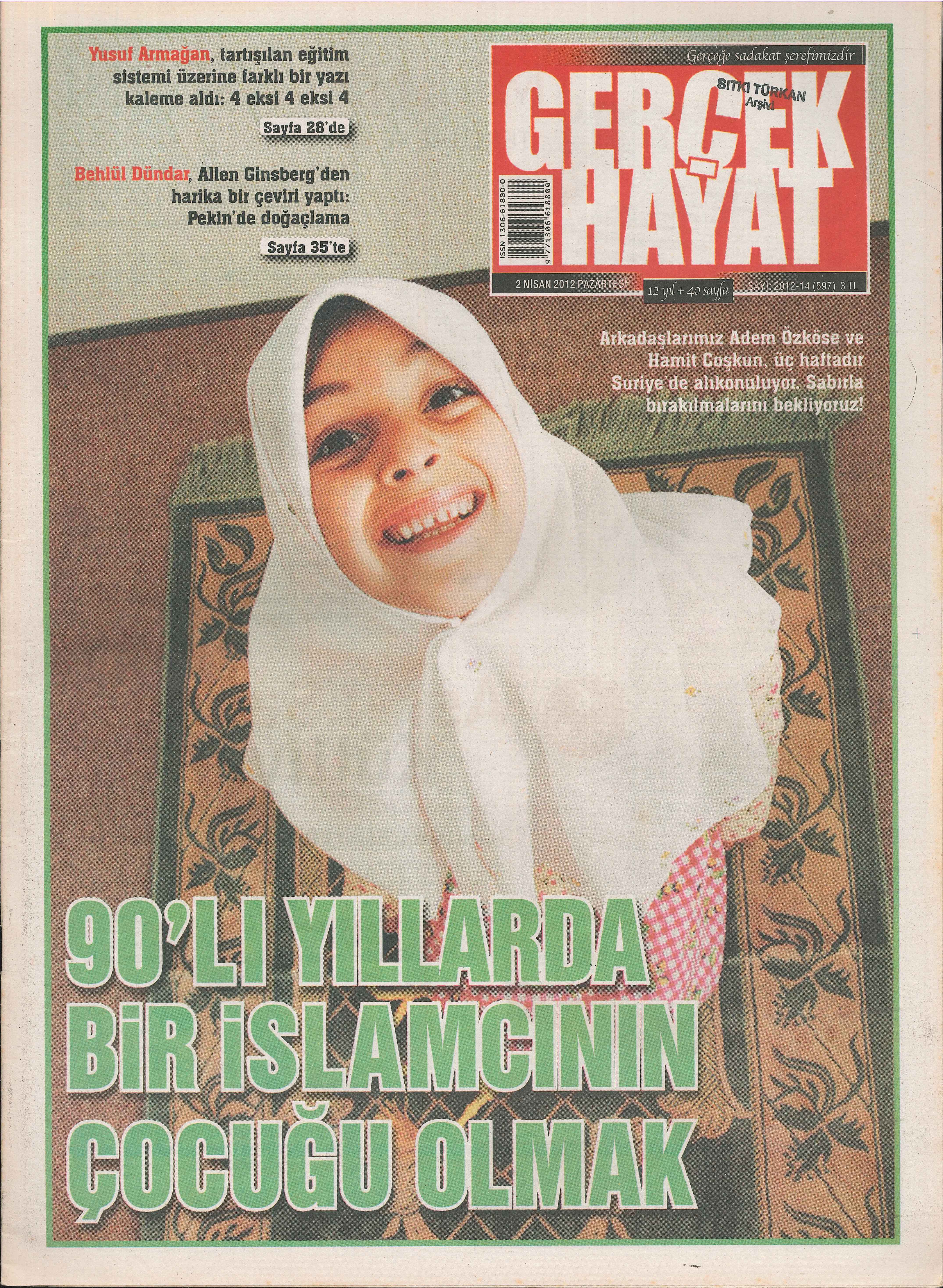 597. Sayı Kapağı