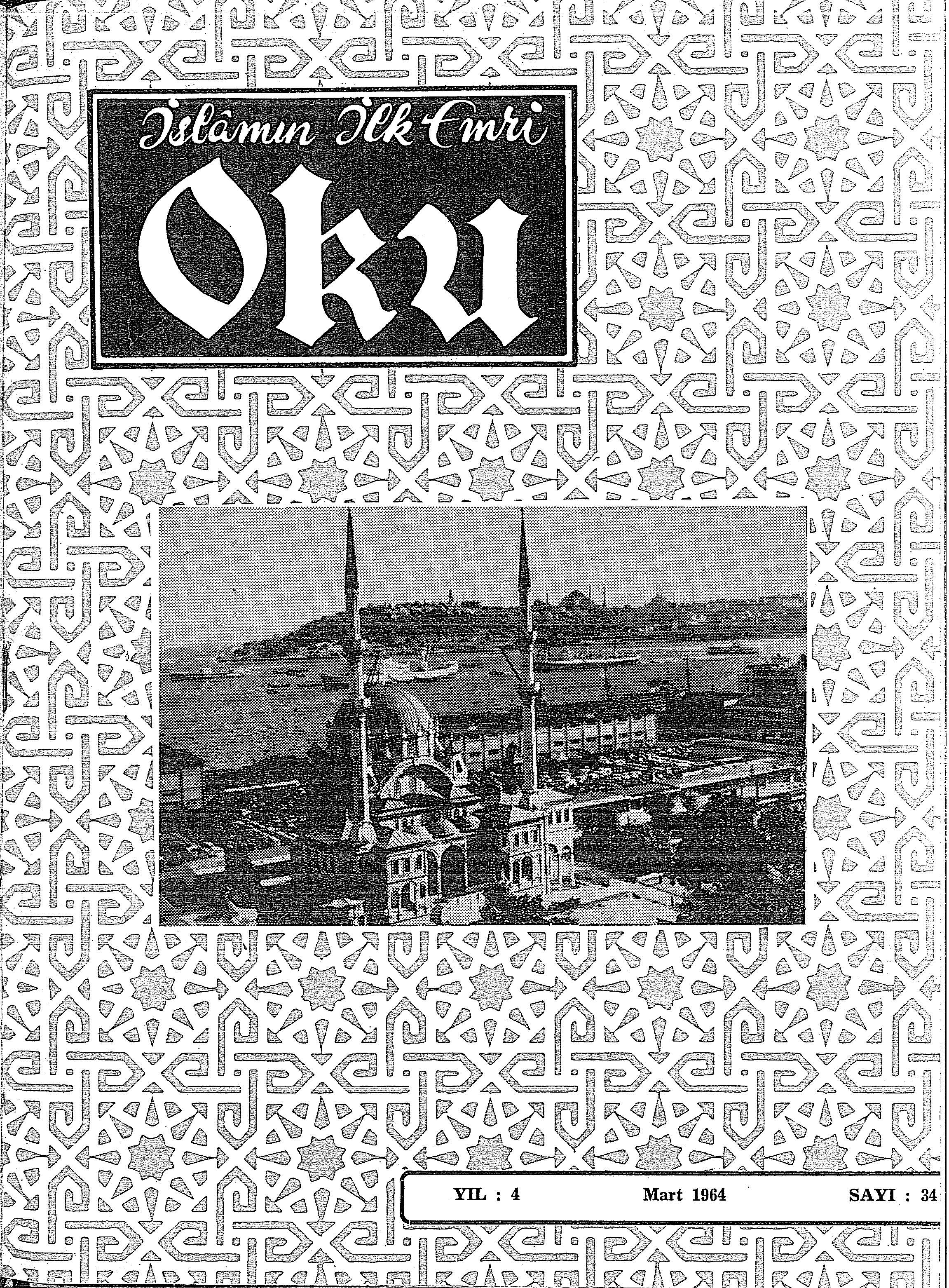 3. Cilt 34. Sayı Kapağı