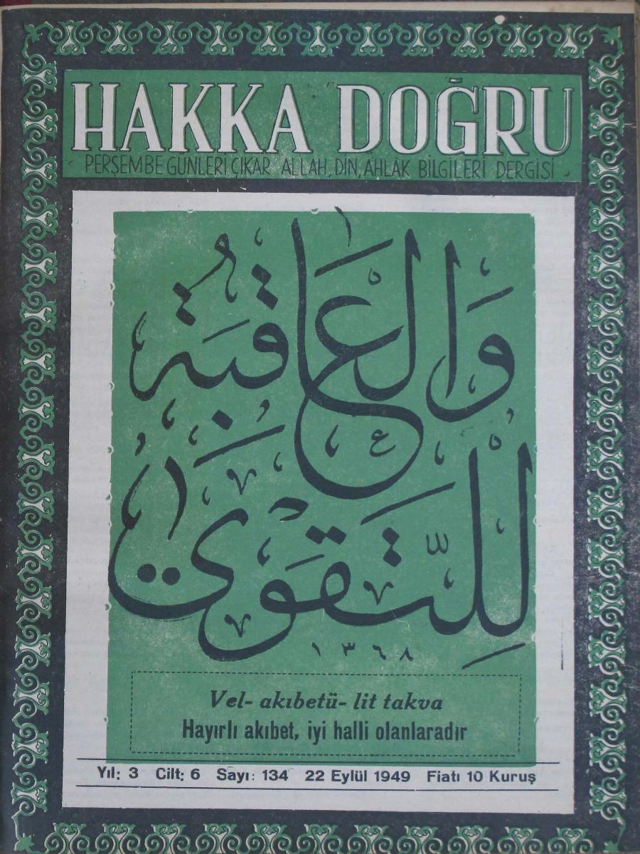 6. Cilt 134. Sayı Kapağı