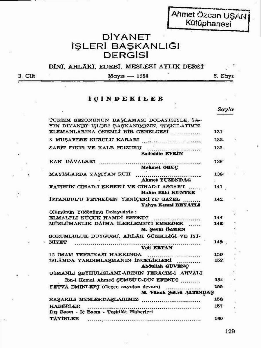 3. Cilt 5. Sayı Kapağı