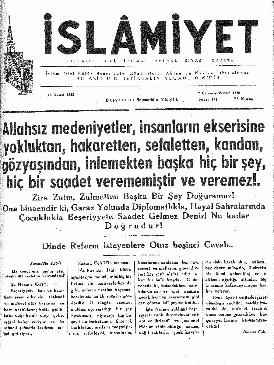 10. Cilt 479. Sayı Kapağı