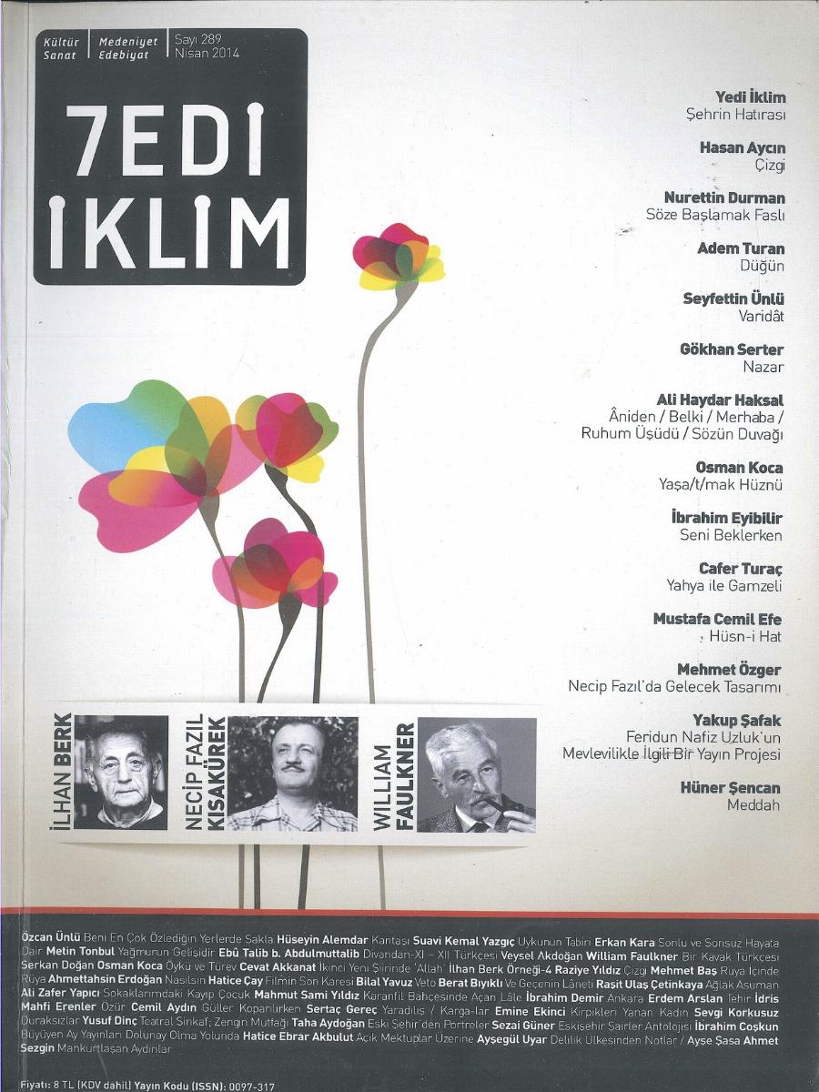 26. Cilt 289. Sayı Kapağı