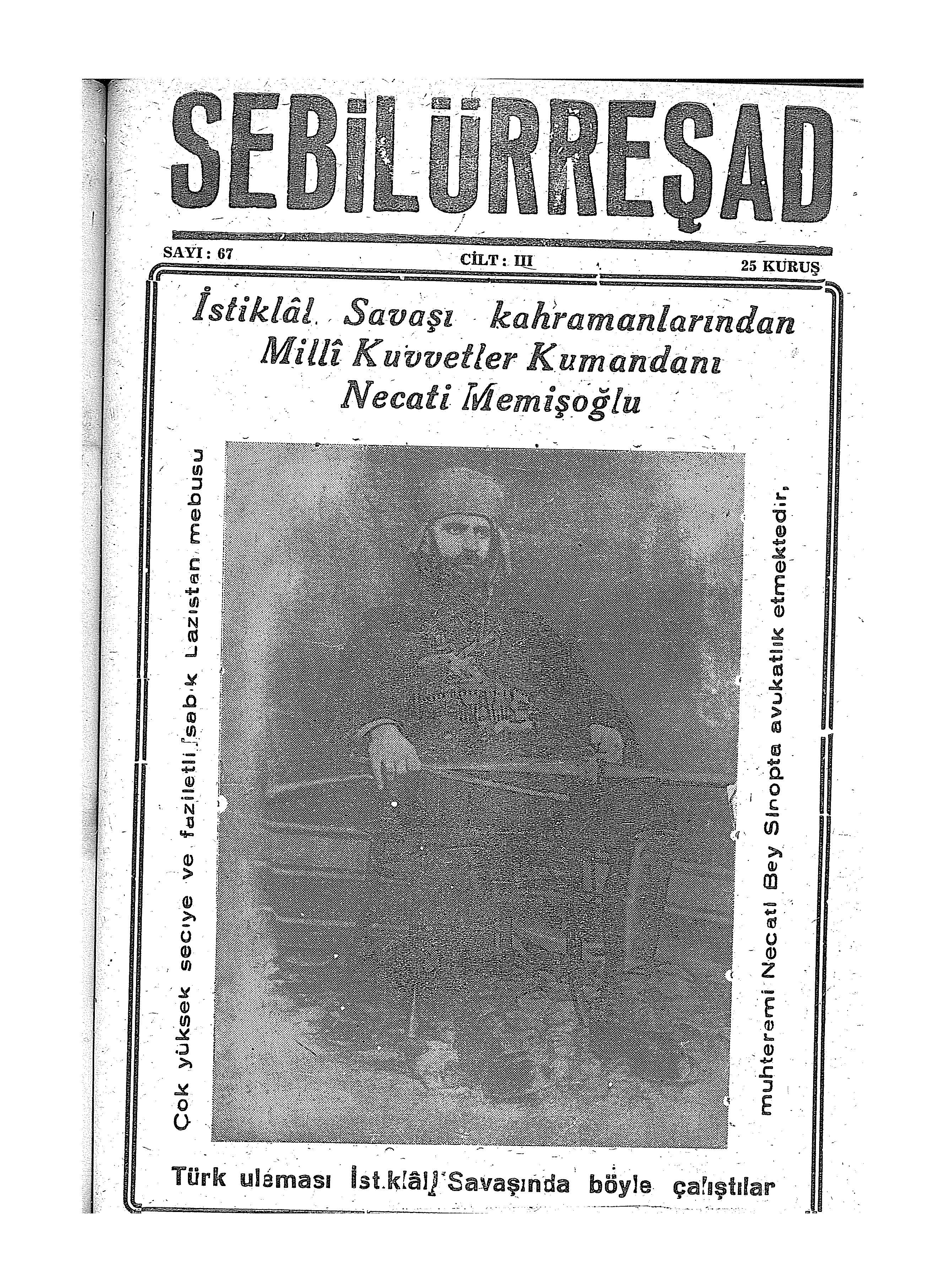 3. Cilt 67. Sayı Kapağı