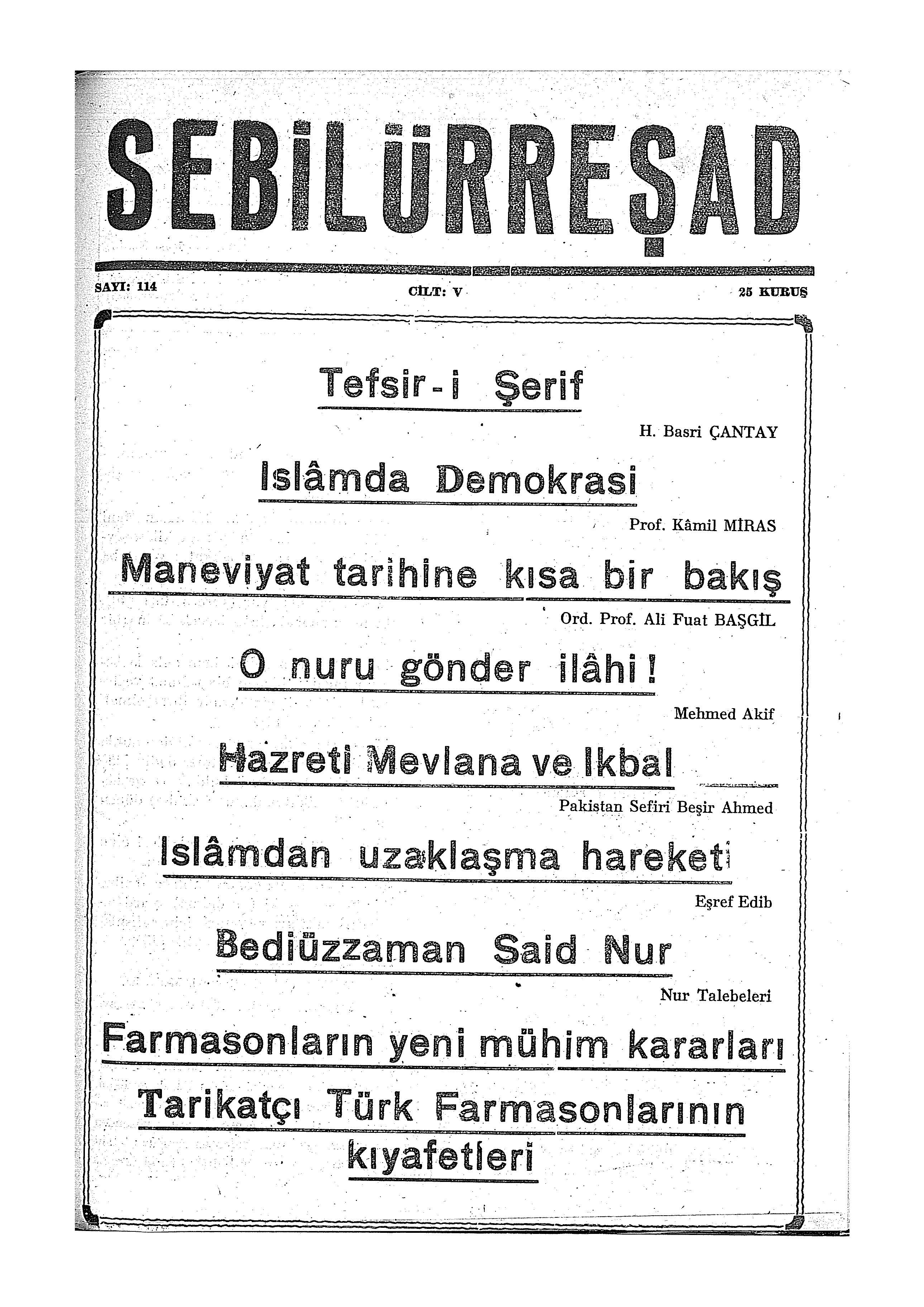 5. Cilt 114. Sayı Kapağı