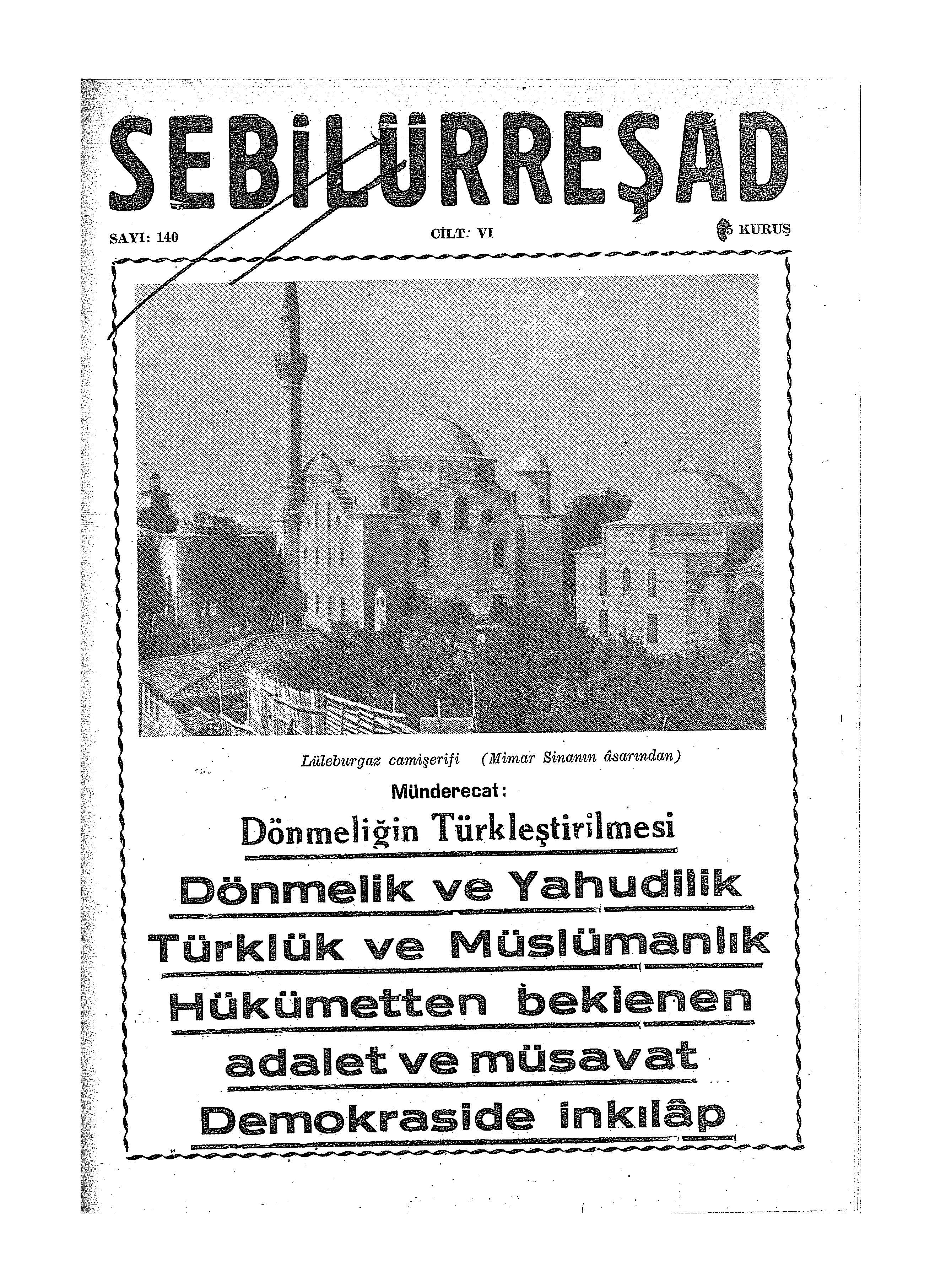 6. Cilt 140. Sayı Kapağı