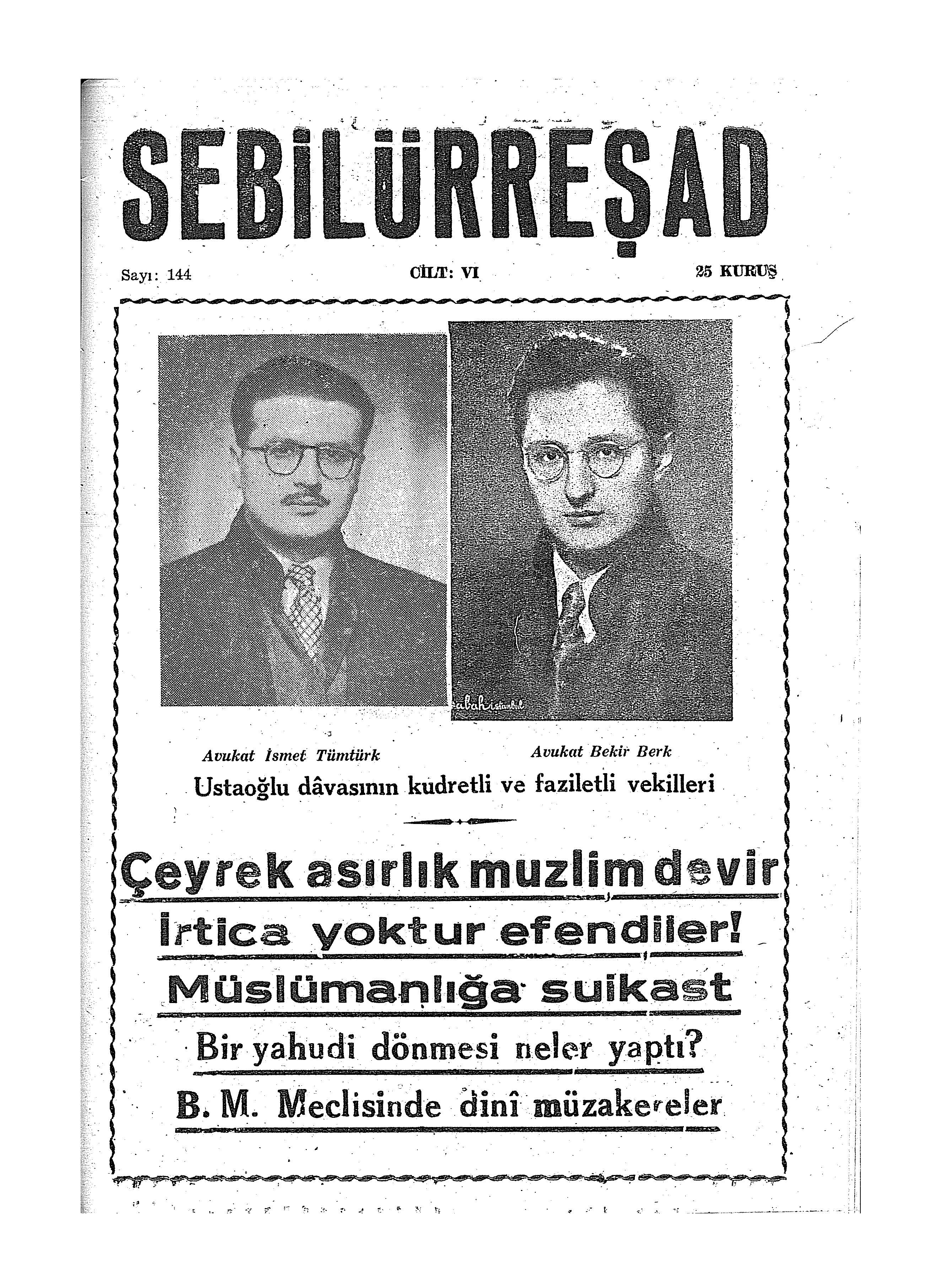 6. Cilt 144. Sayı Kapağı