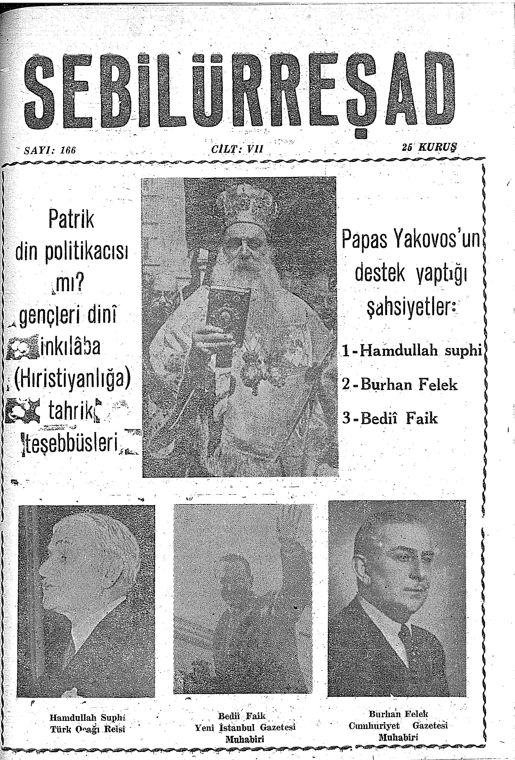 7. Cilt 166. Sayı Kapağı
