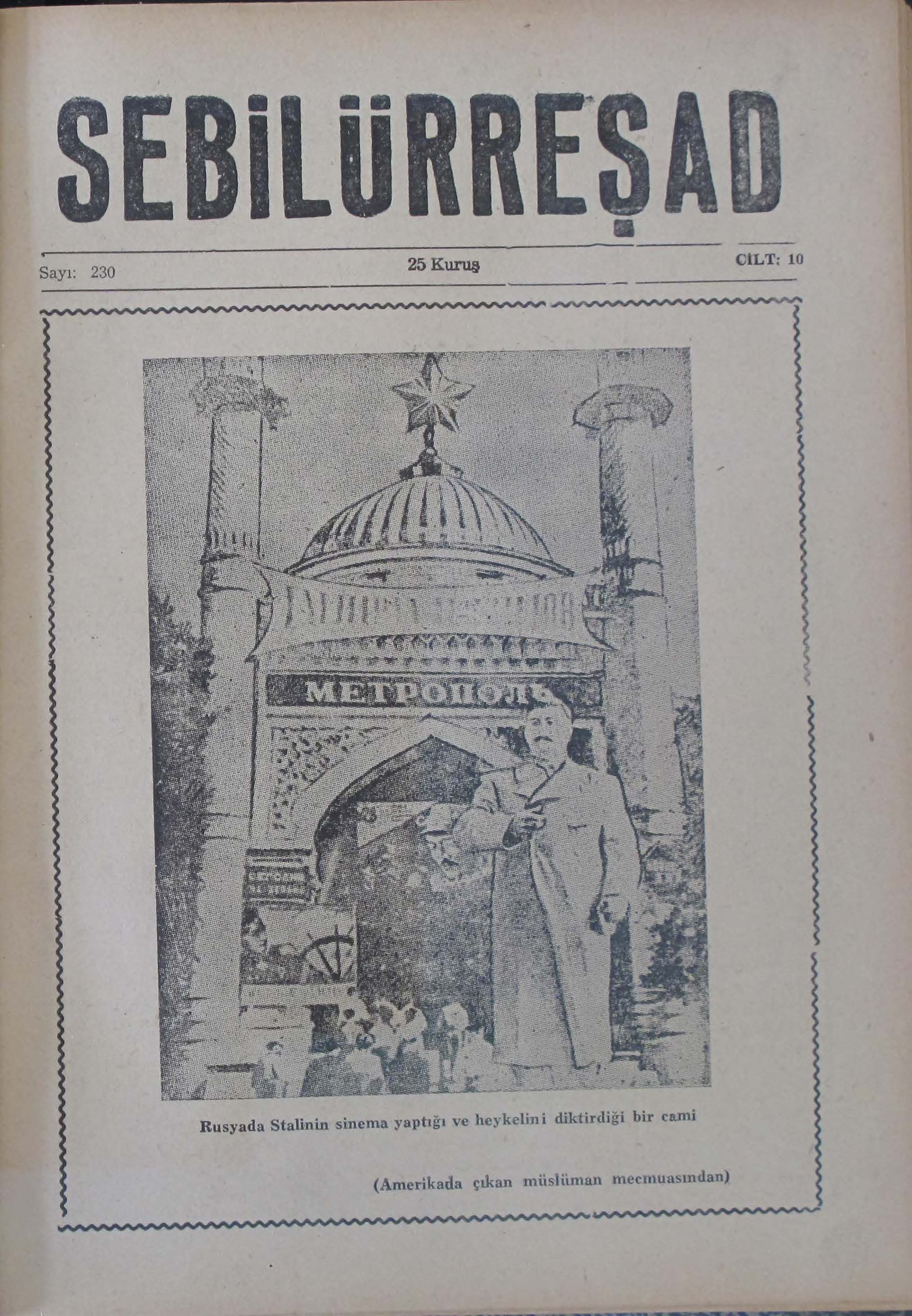 10. Cilt 230. Sayı Kapağı