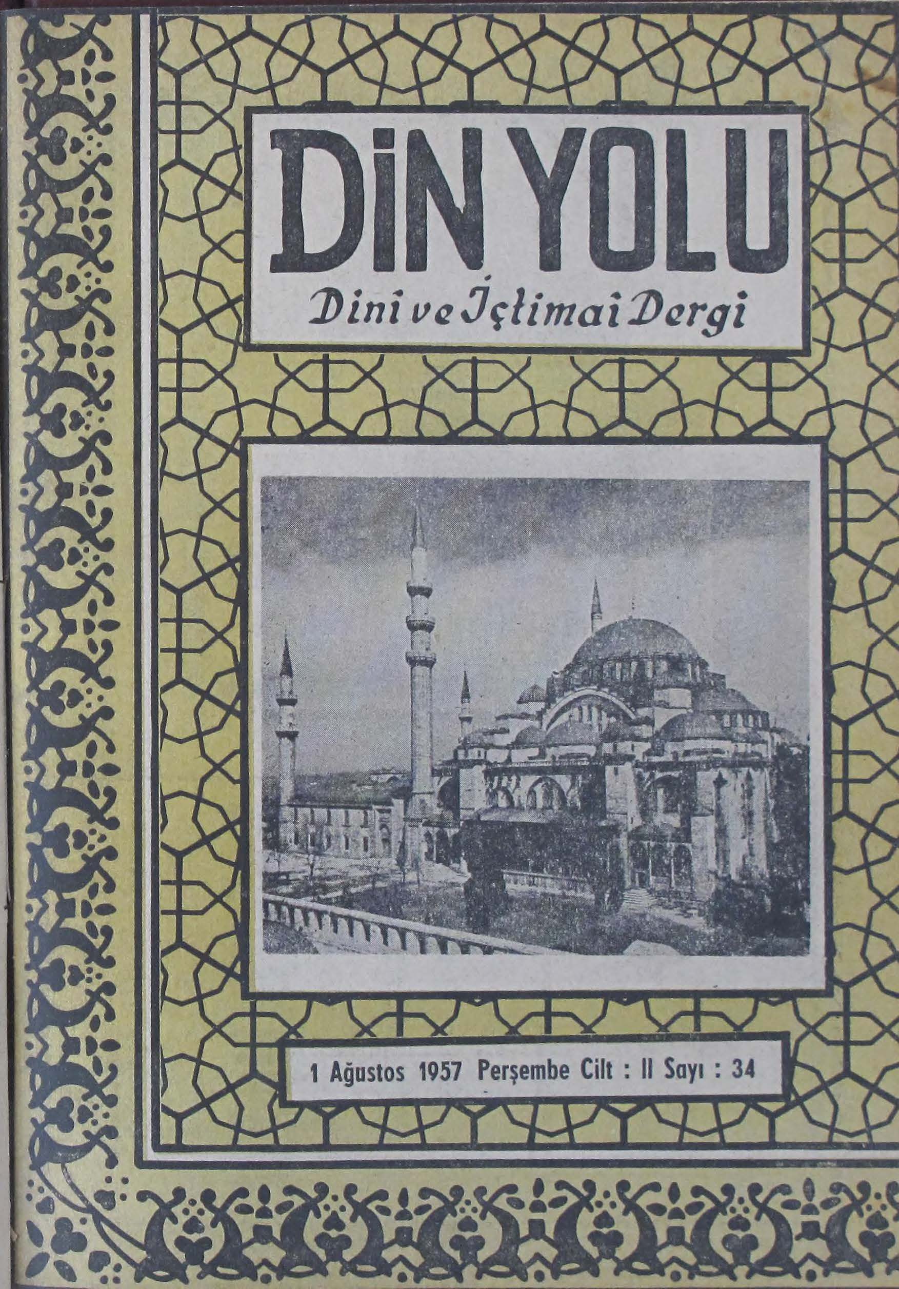 2. Cilt 34. Sayı Kapağı