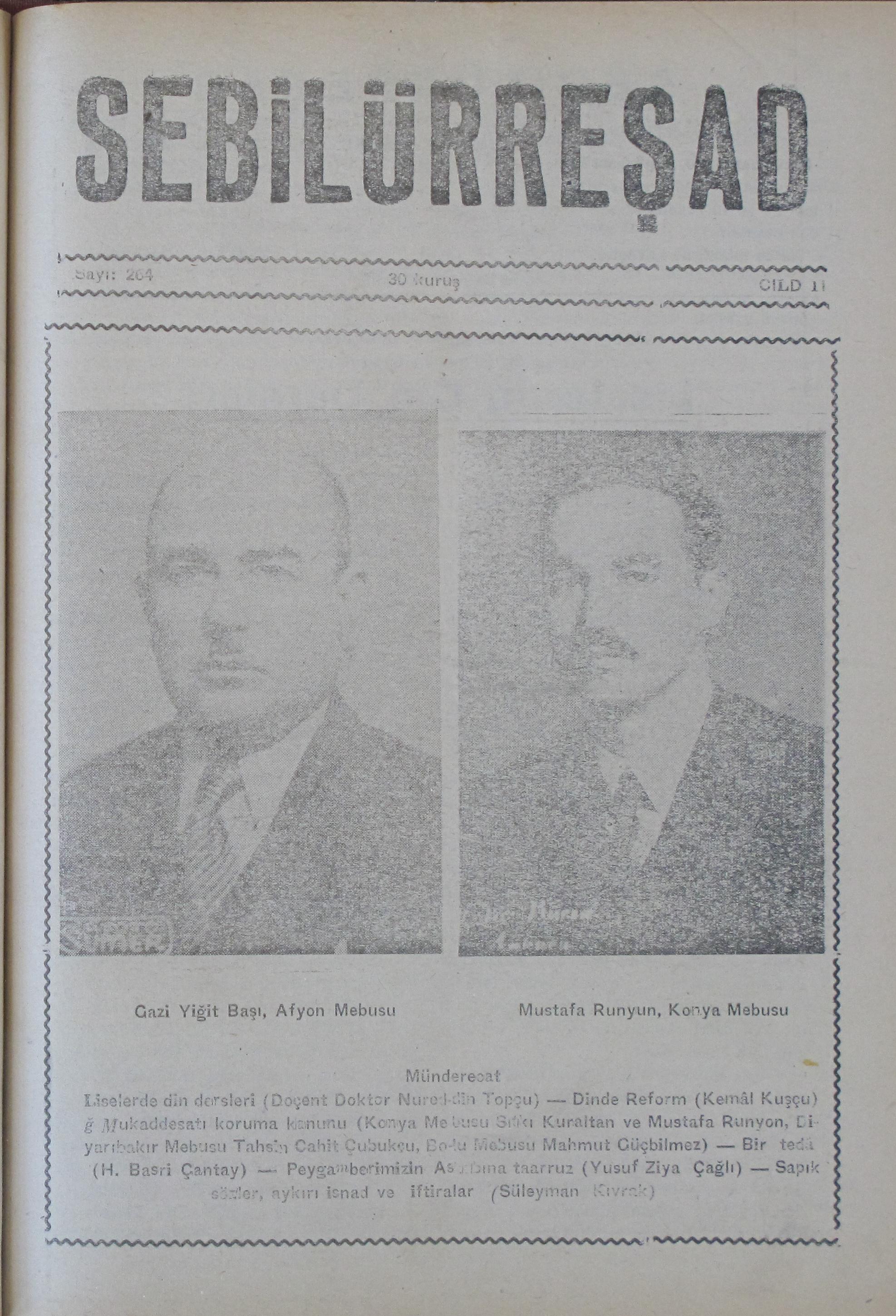 11. Cilt 264. Sayı Kapağı