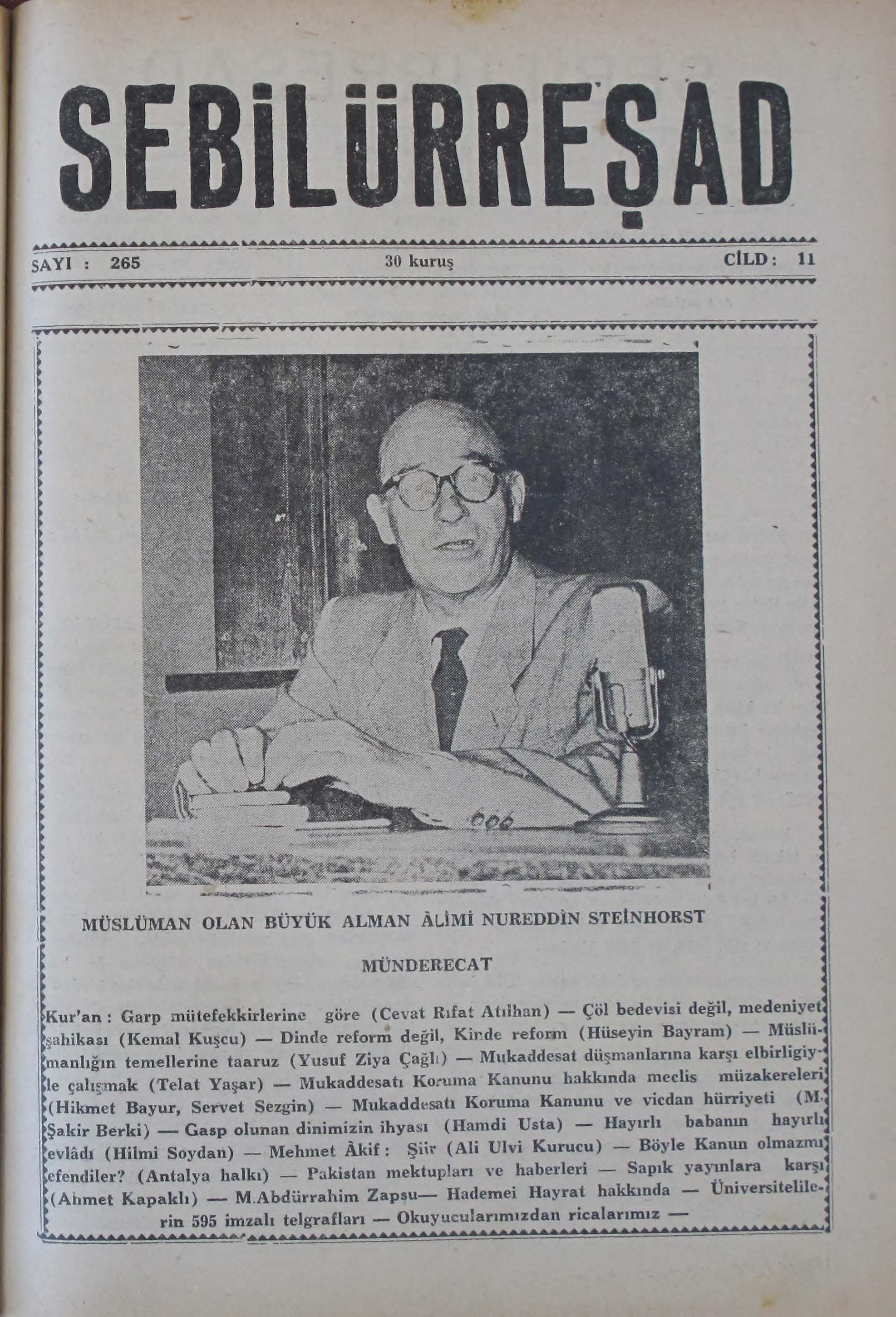 11. Cilt 265. Sayı Kapağı