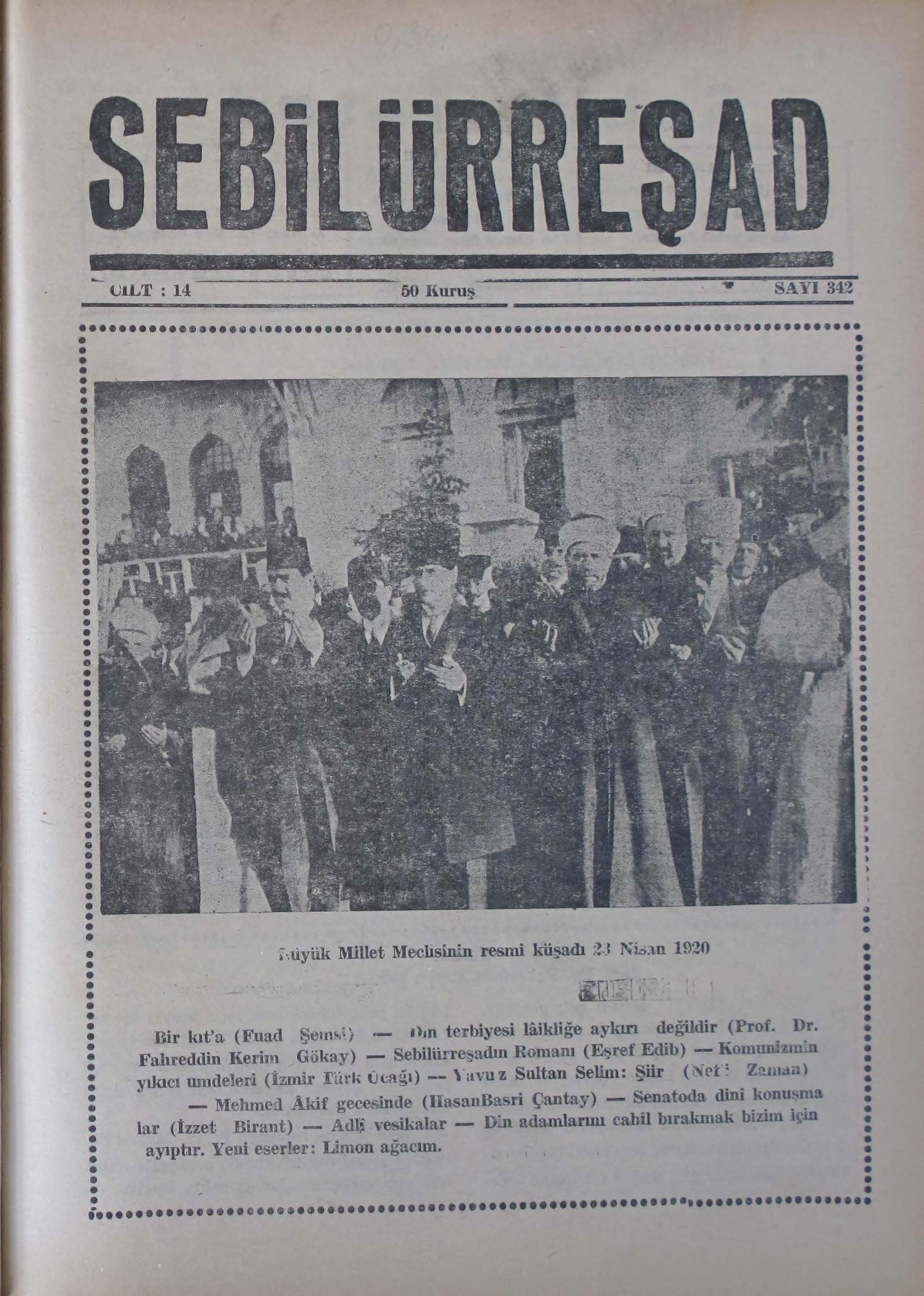 14. Cilt 342. Sayı Kapağı