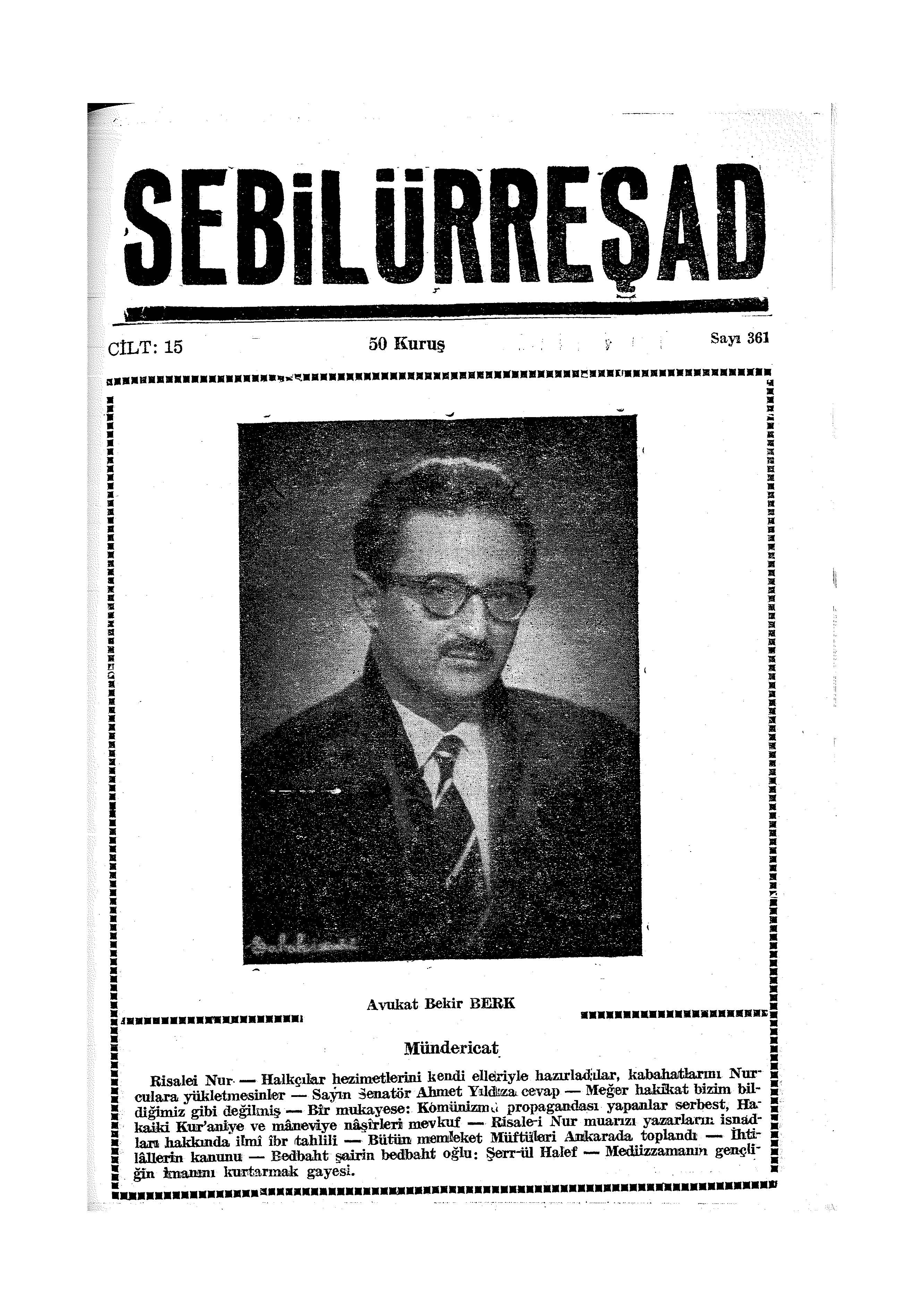 15. Cilt 361. Sayı Kapağı