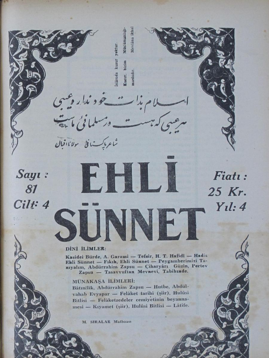 4. Cilt 81. Sayı Kapağı