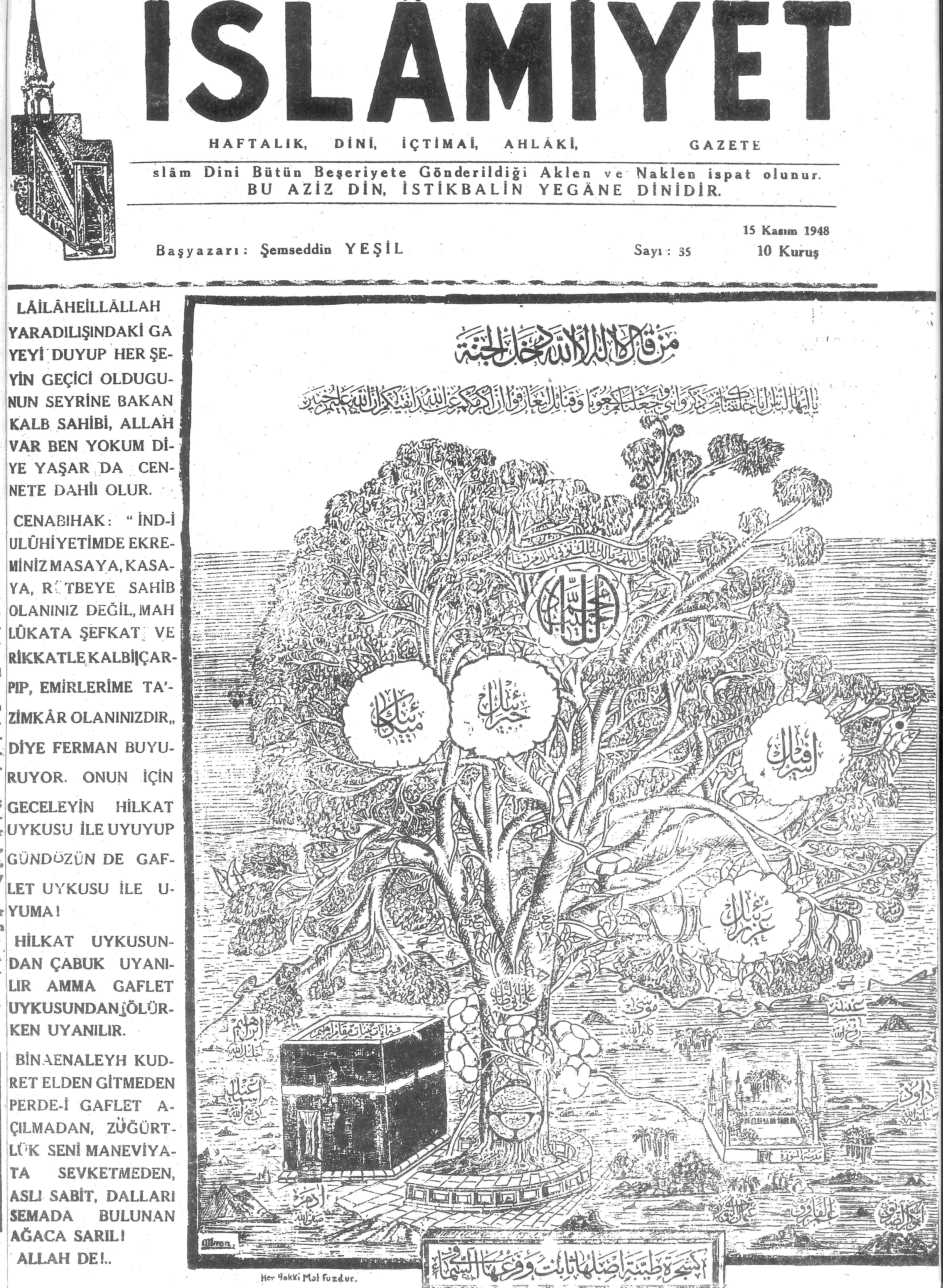 1. Cilt 35. Sayı Kapağı