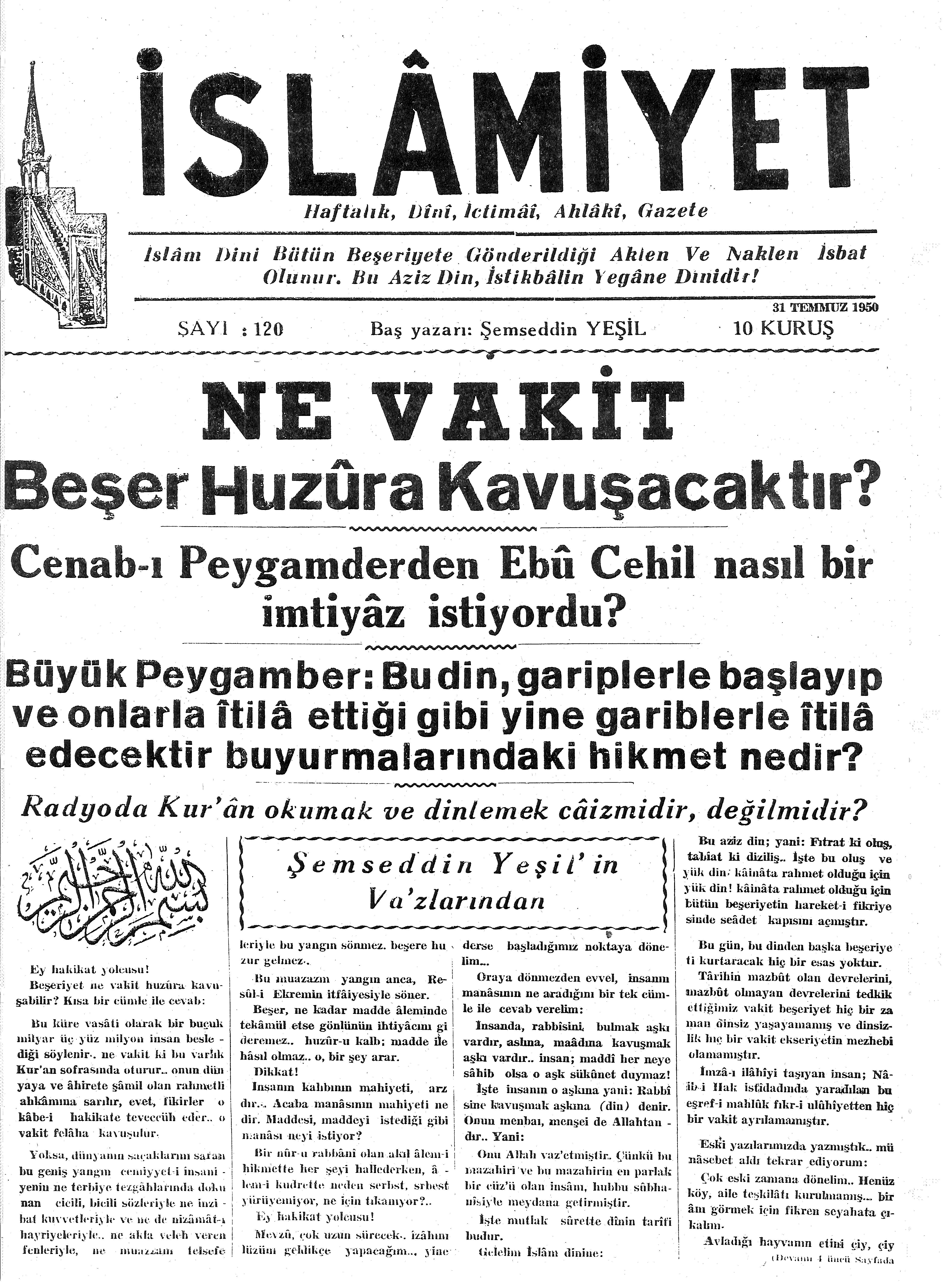 3. Cilt 120. Sayı Kapağı