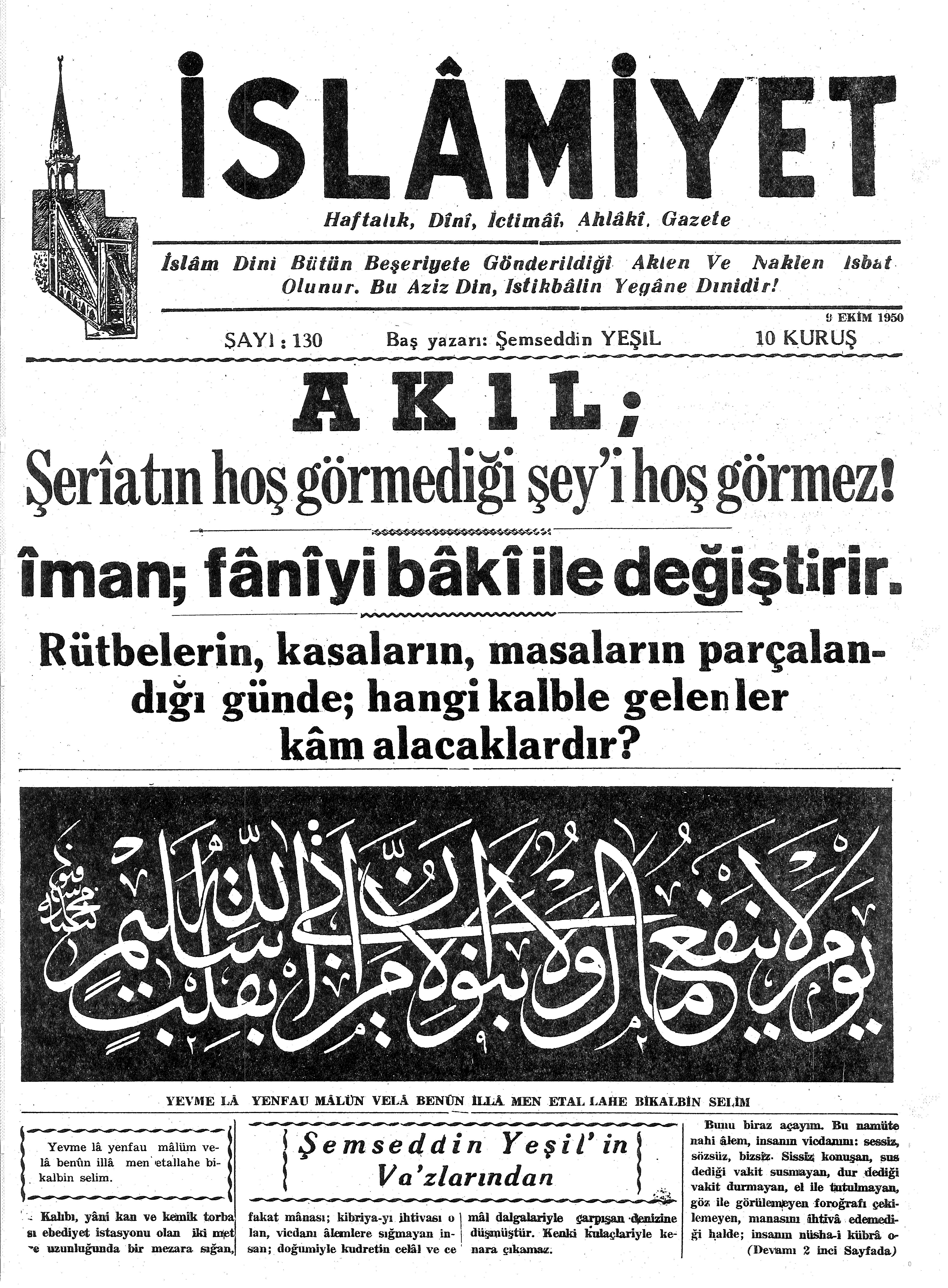 3. Cilt 130. Sayı Kapağı