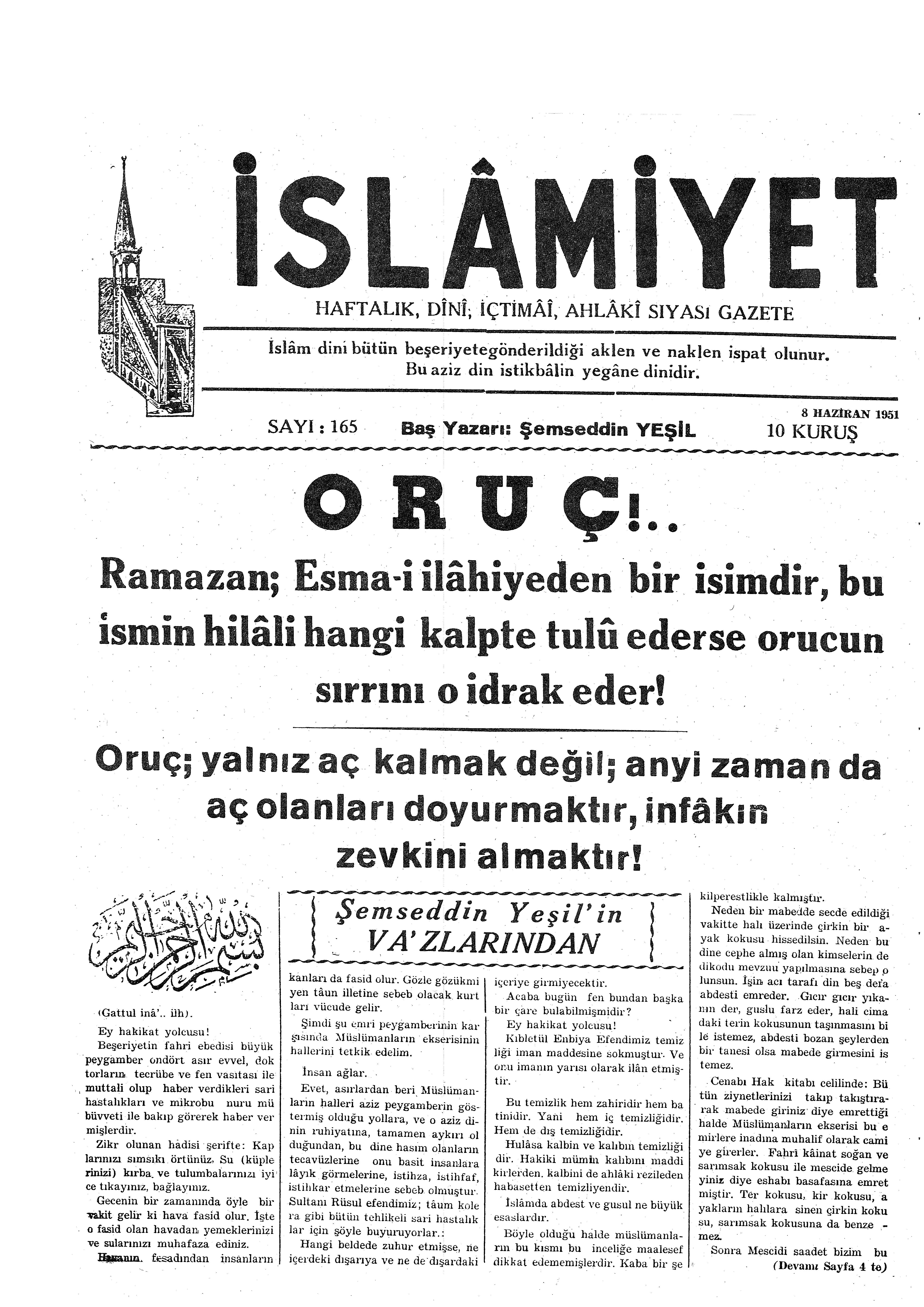 4. Cilt 165. Sayı Kapağı