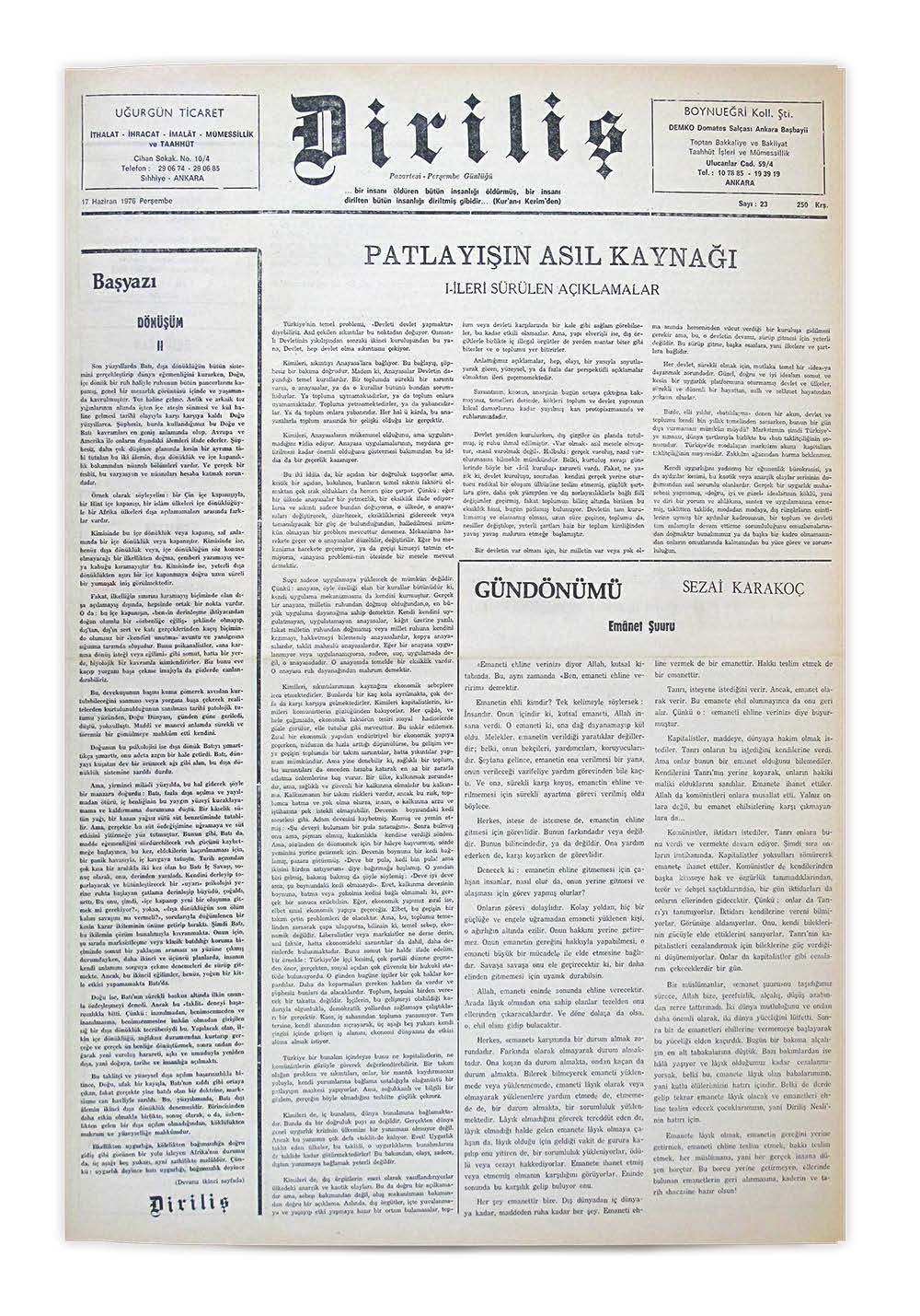4. Cilt 23. Sayı Kapağı