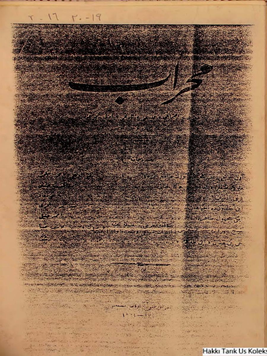 1. Cilt 19-20. Sayı Kapağı