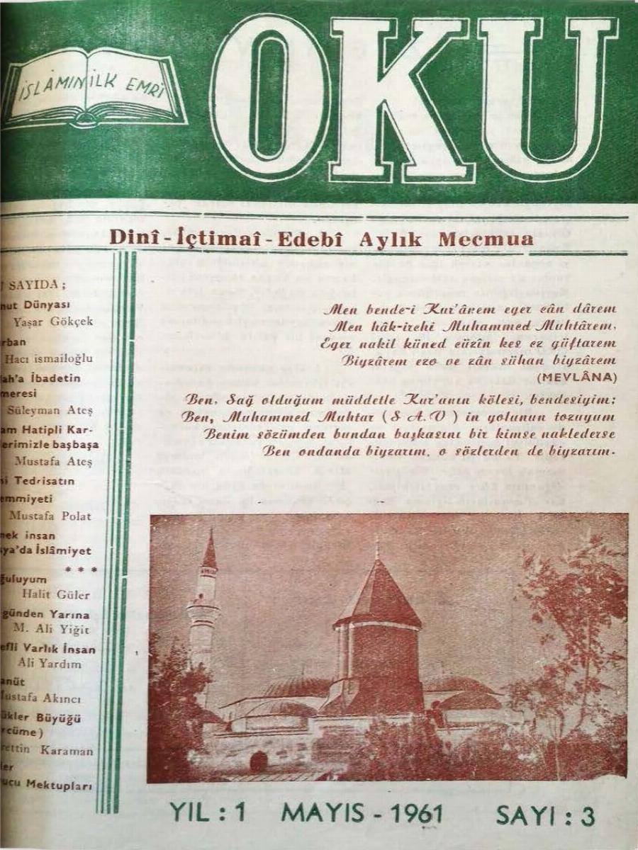 1. Cilt 3. Sayı Kapağı