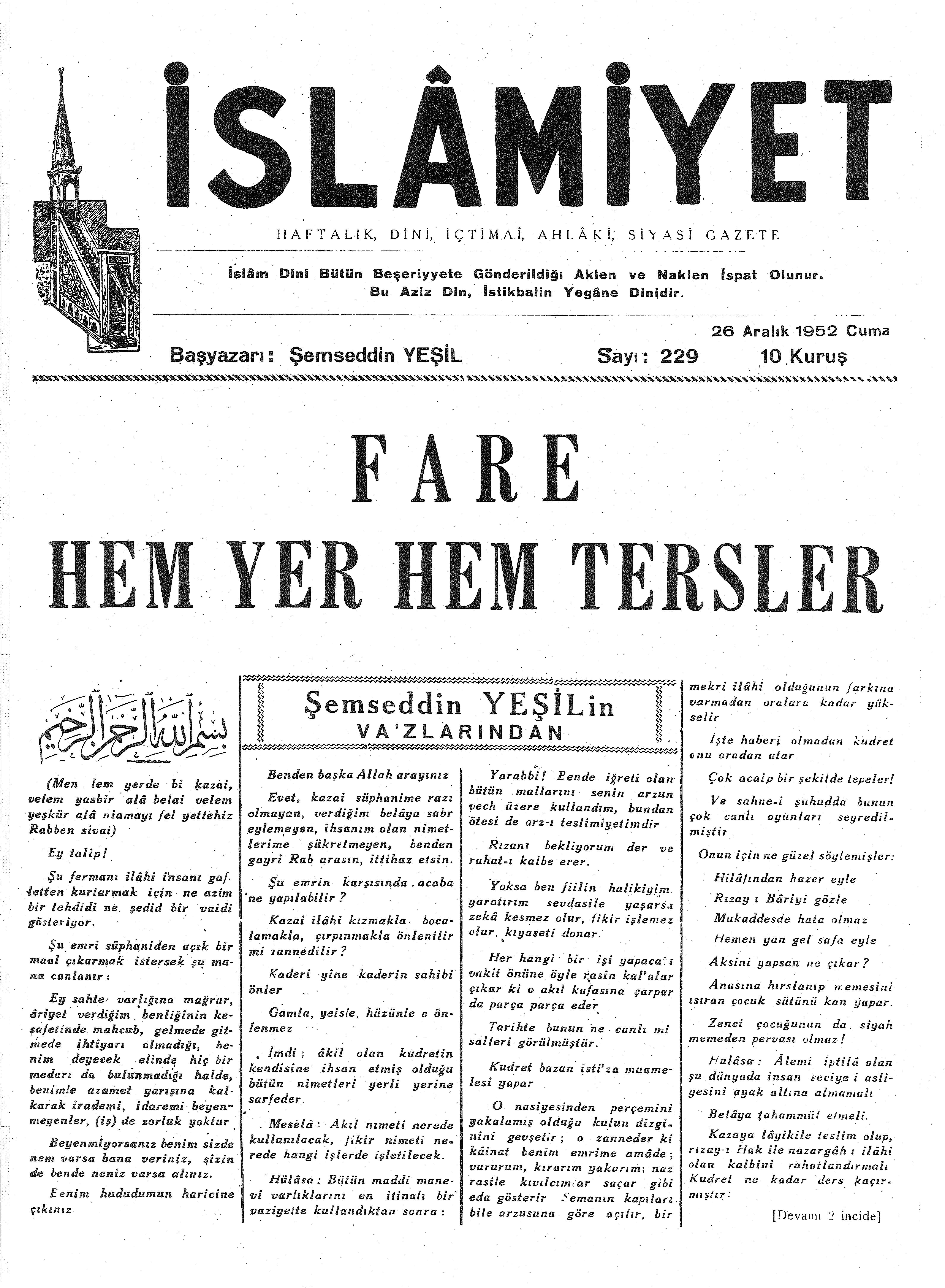 5. Cilt 229. Sayı Kapağı