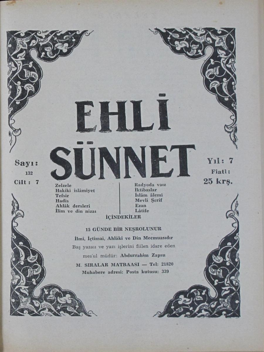 7. Cilt 132. Sayı Kapağı