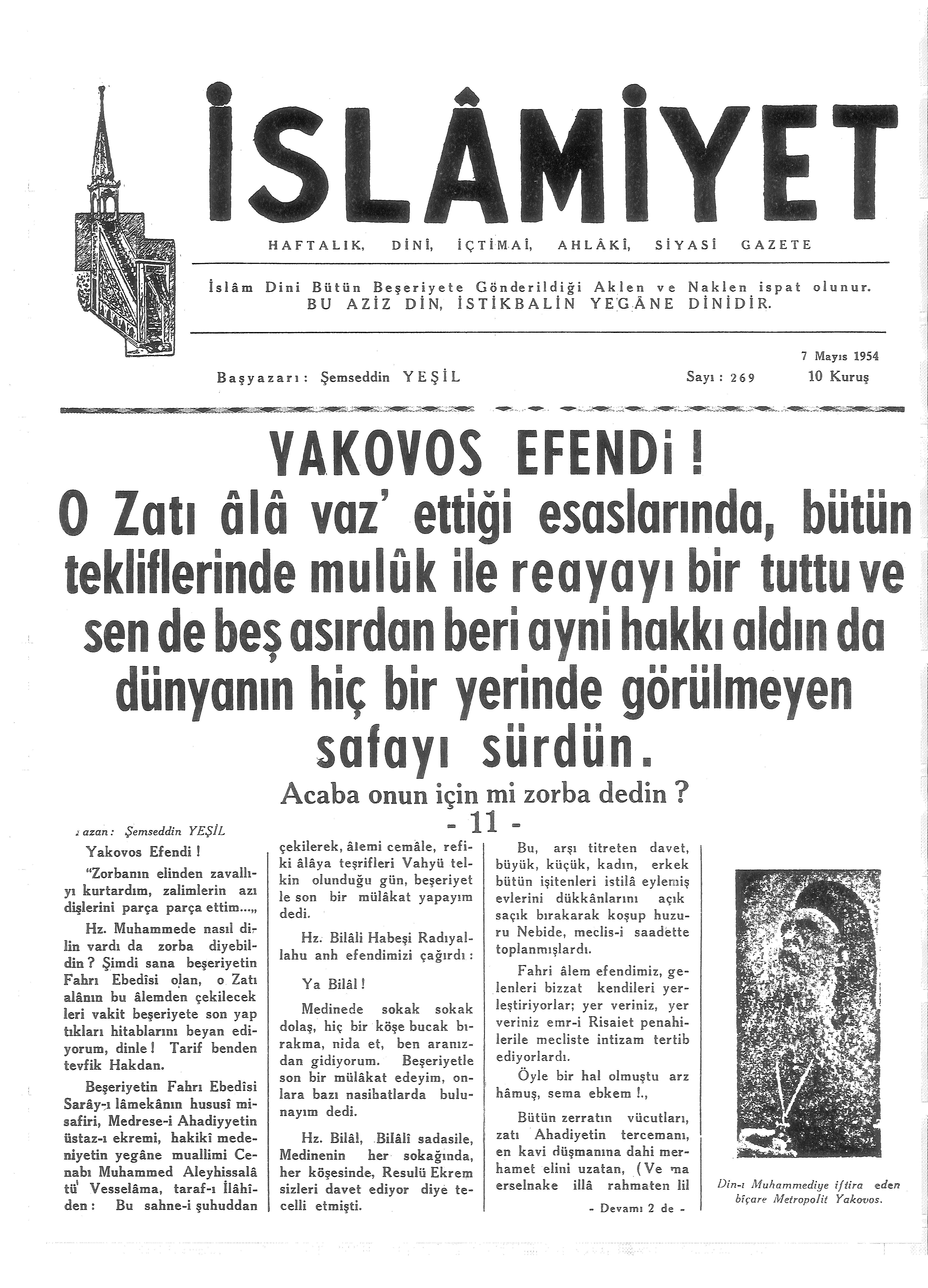 6. Cilt 269. Sayı Kapağı