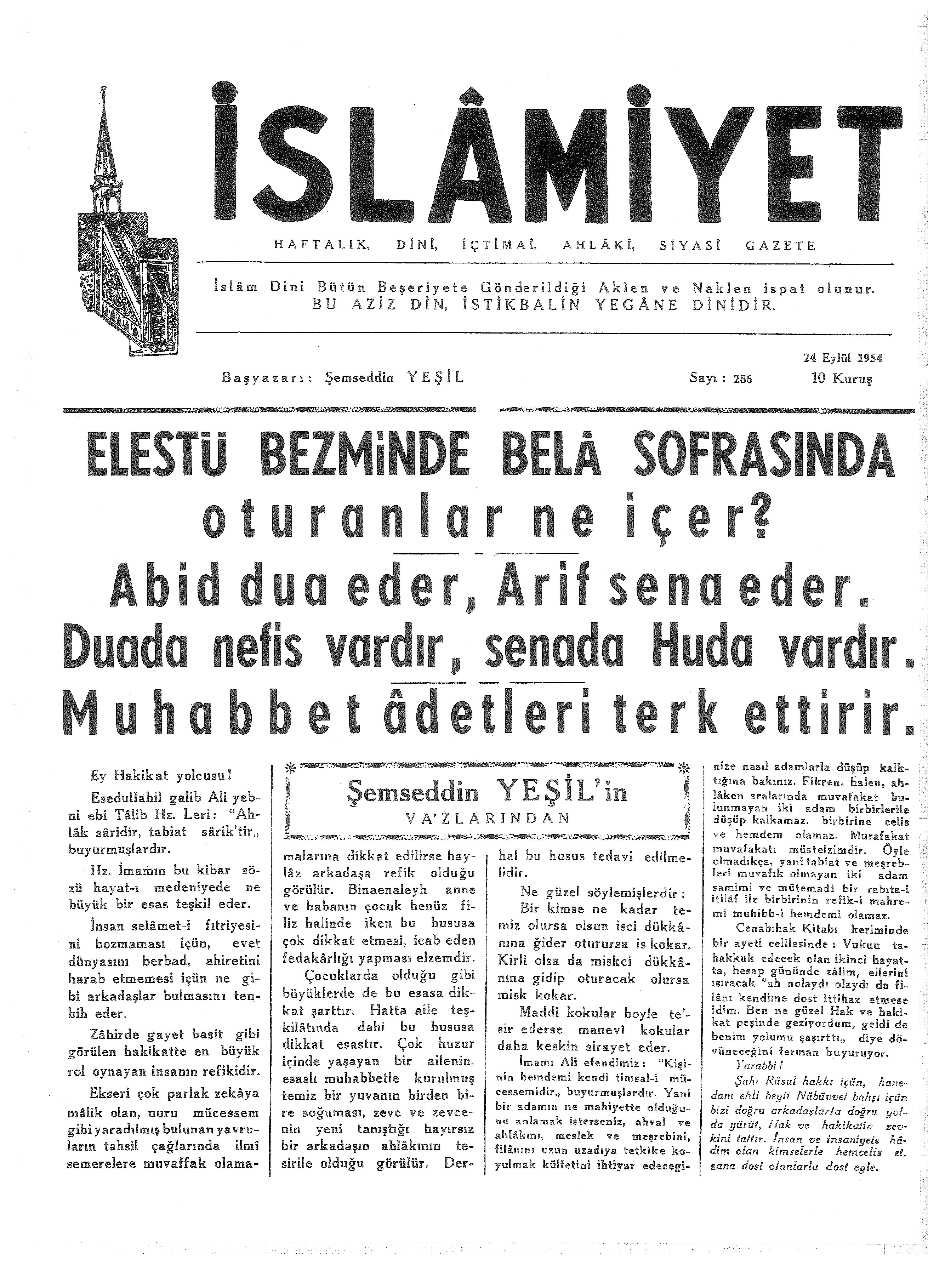 6. Cilt 286. Sayı Kapağı