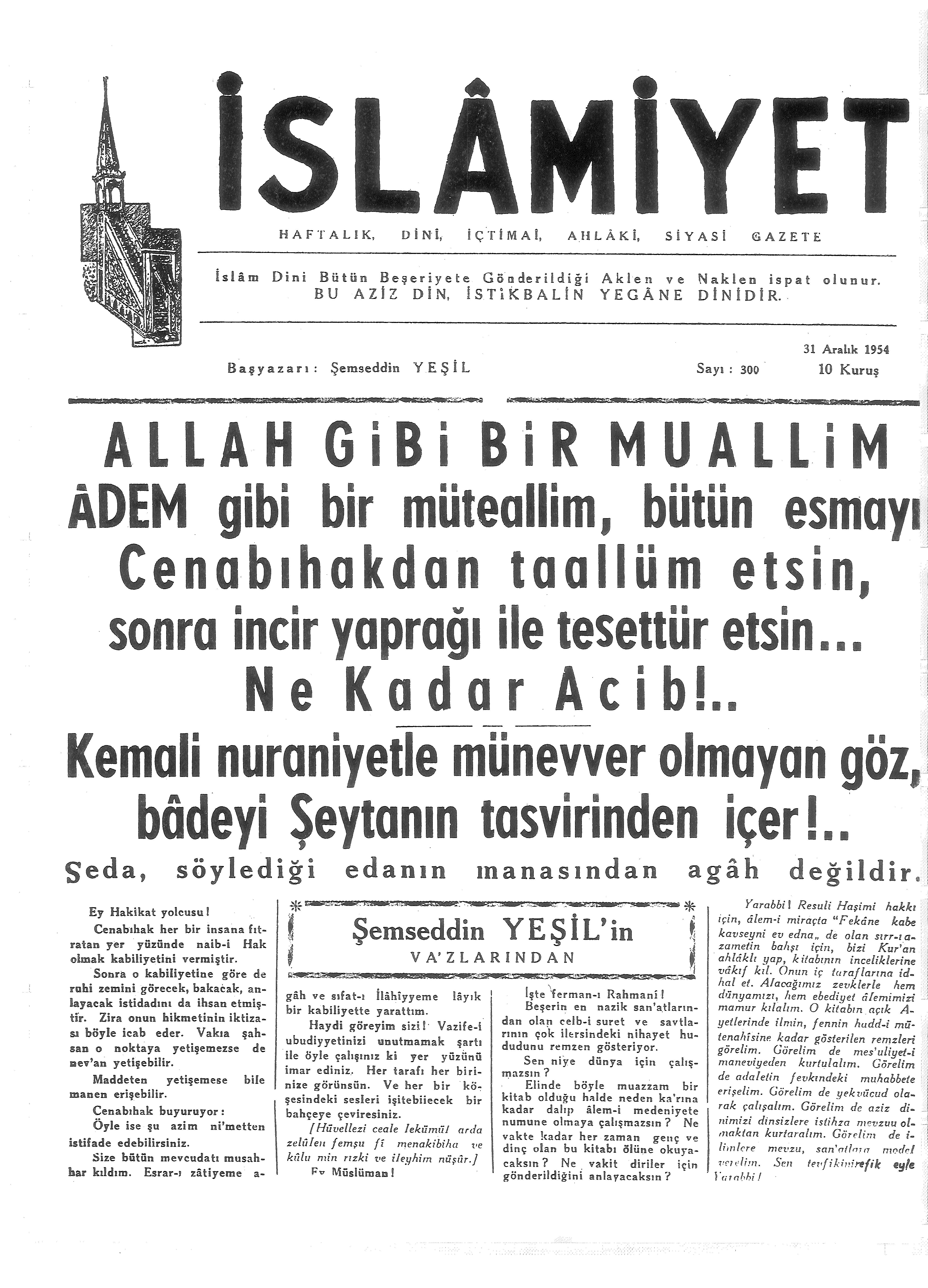 6. Cilt 300. Sayı Kapağı