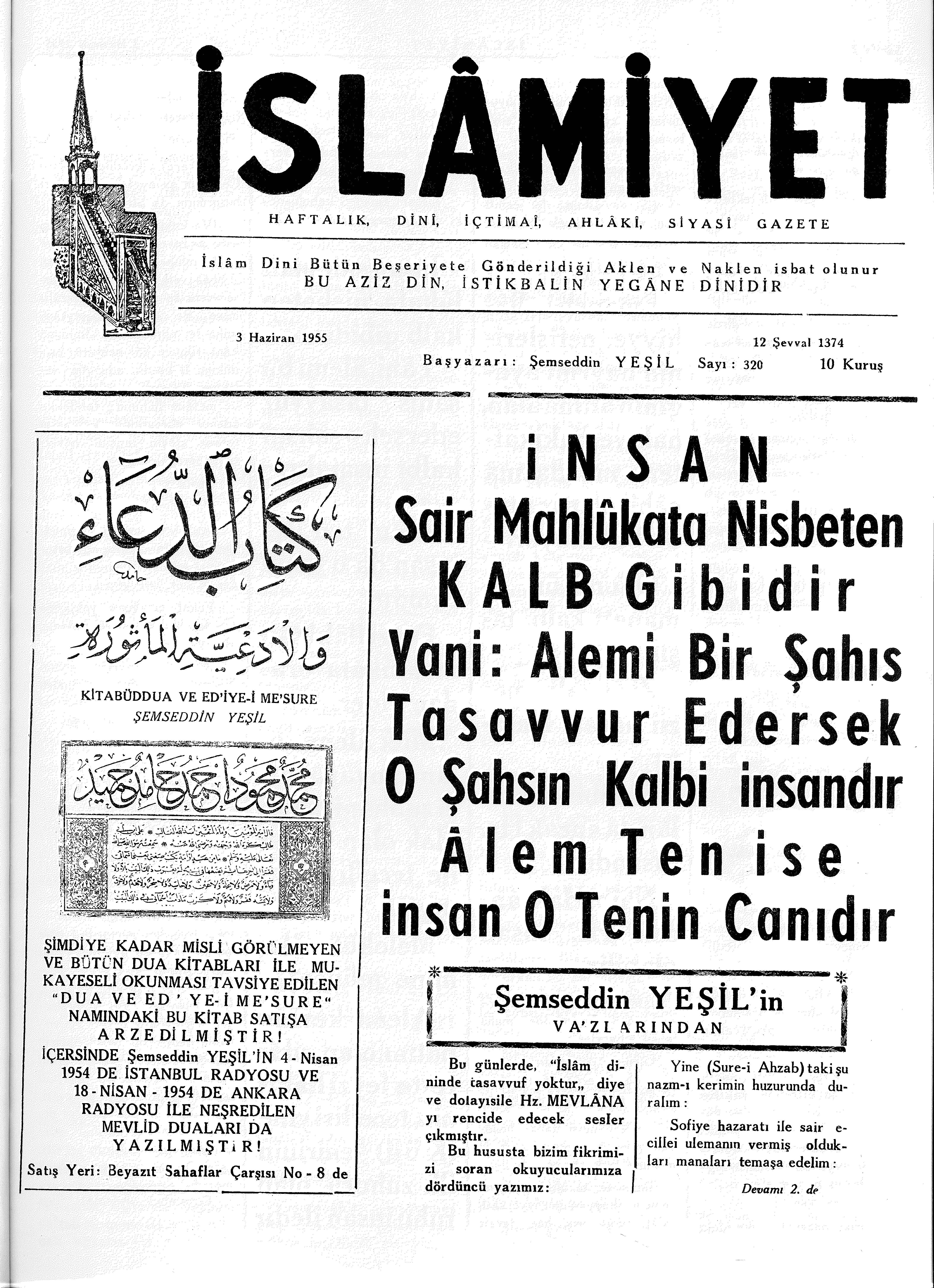 7. Cilt 320. Sayı Kapağı