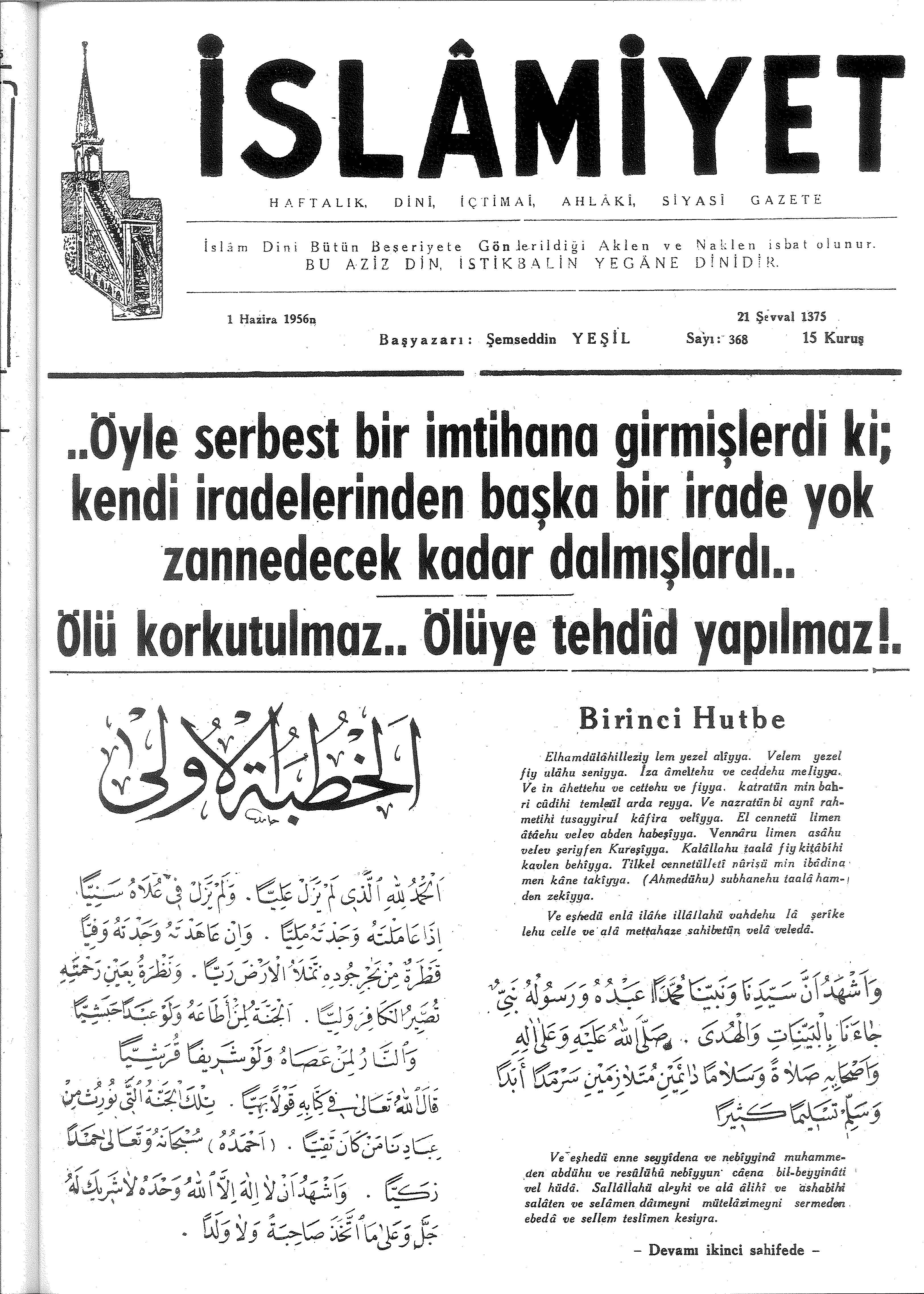8. Cilt 368. Sayı Kapağı