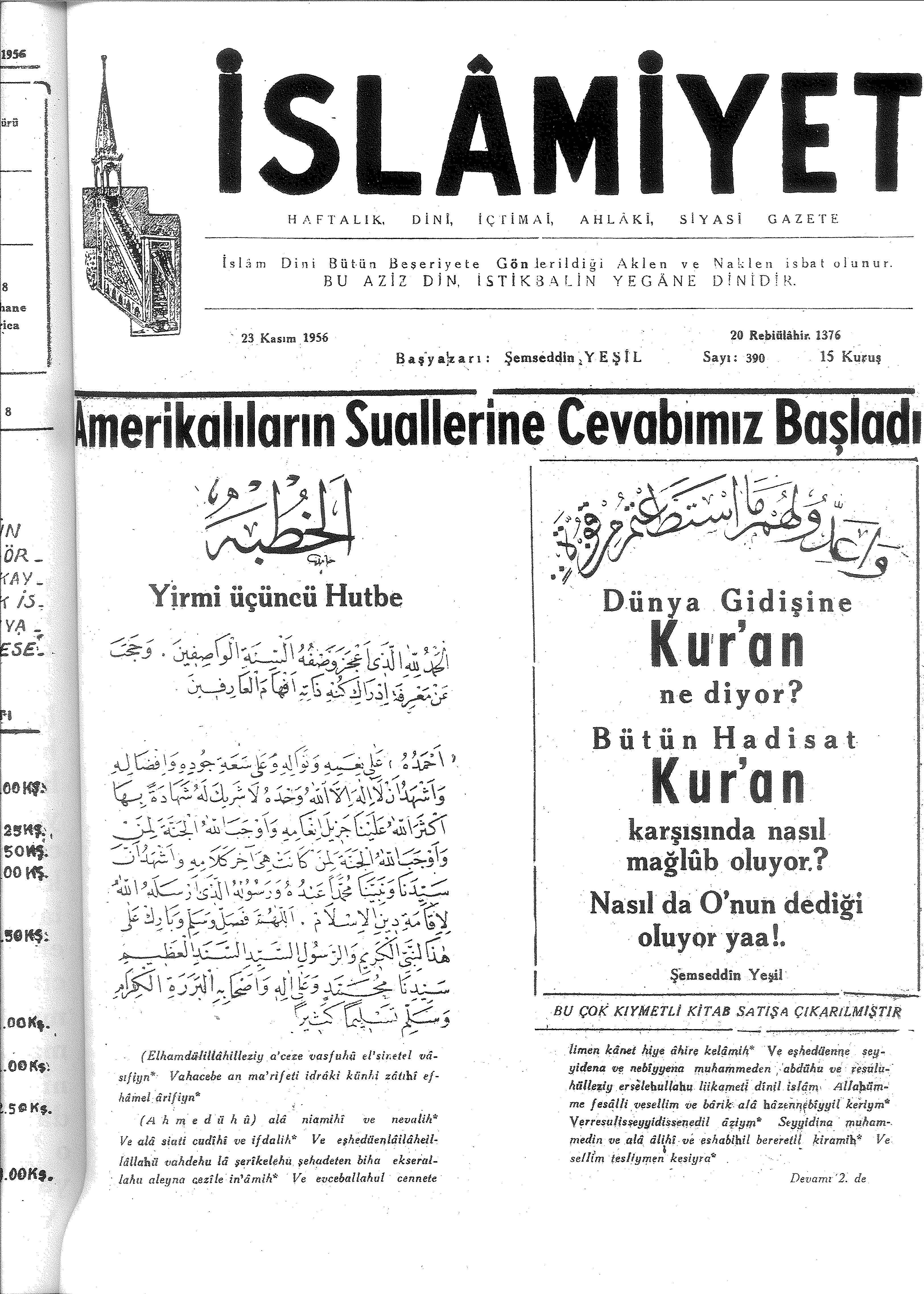 8. Cilt 390. Sayı Kapağı