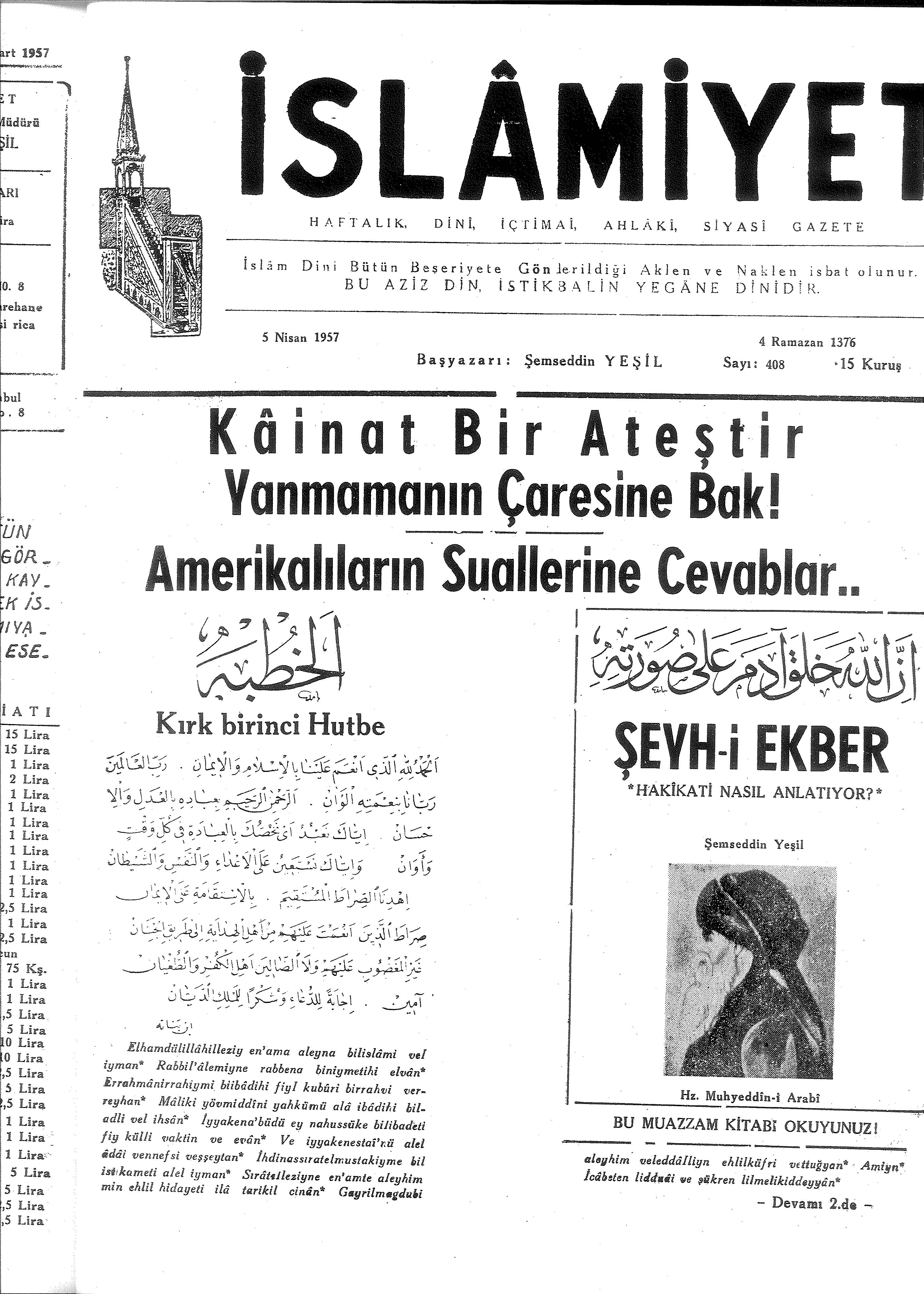 8. Cilt 408. Sayı Kapağı